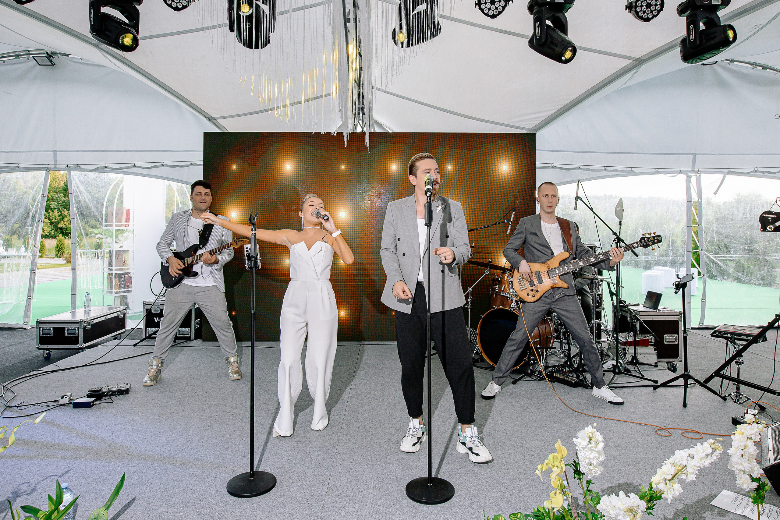 Свадебная фотосессия в отеле с собаками. Свадебный и семейный фотограф в Тамбове Сергей Григорьев