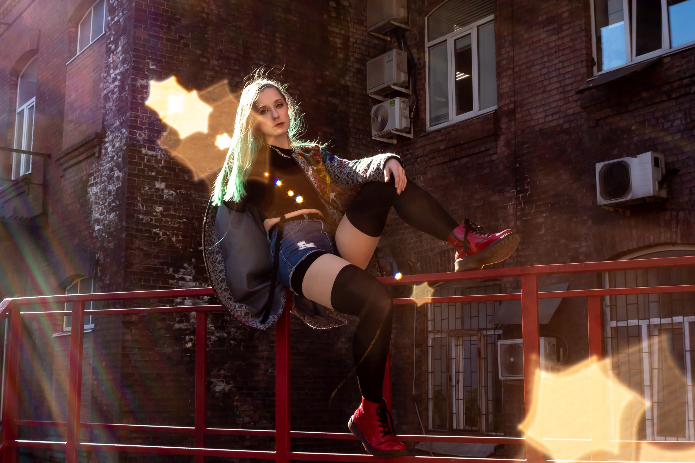 Настя Павлова. Крыша. Портретный фотограф в Санкт-Петербурге Александр Быстрицкий