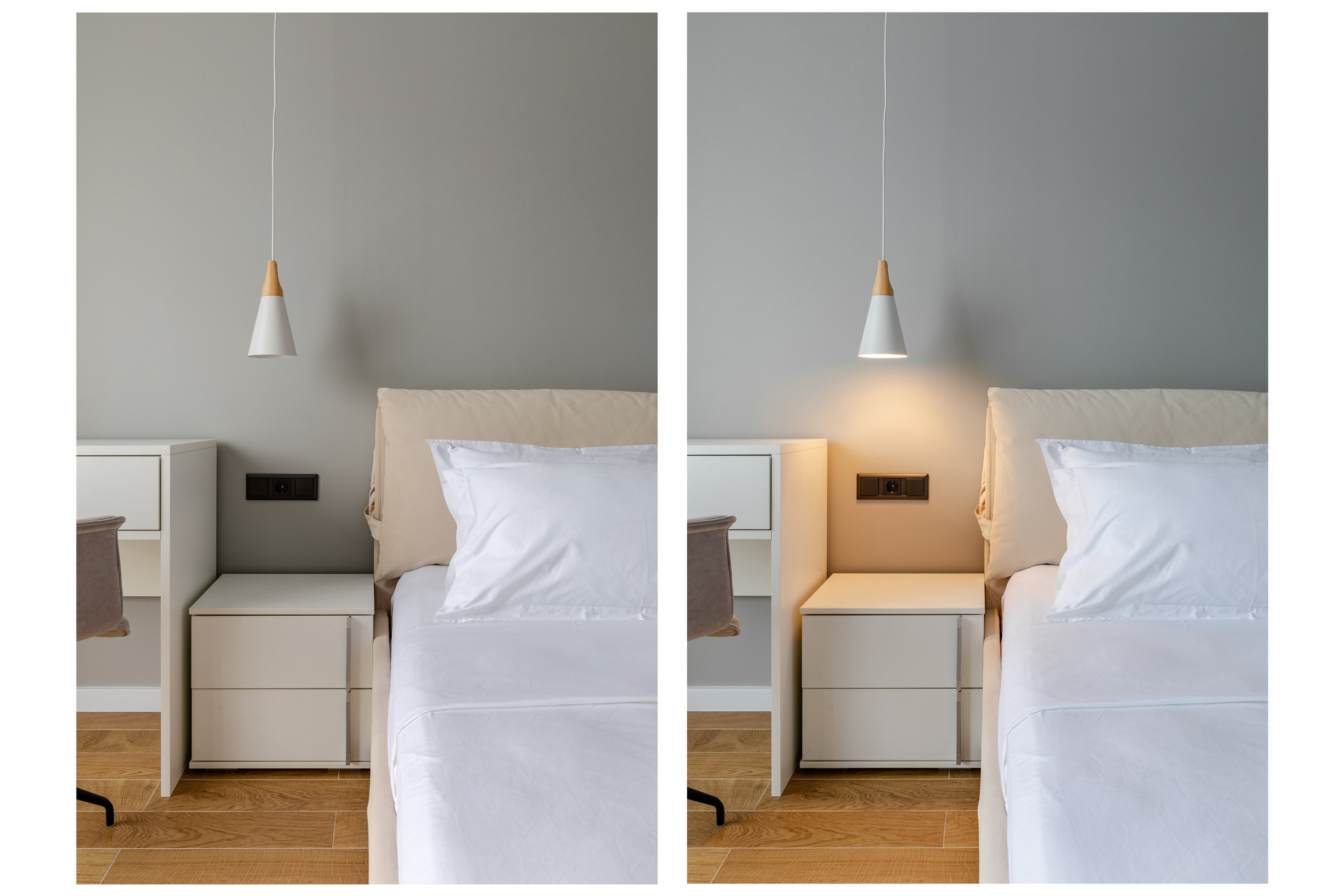 Интерьерная фотосъёмка двухкомнатного номер отеля, Ольгинка. Интерьерный фотограф Москва