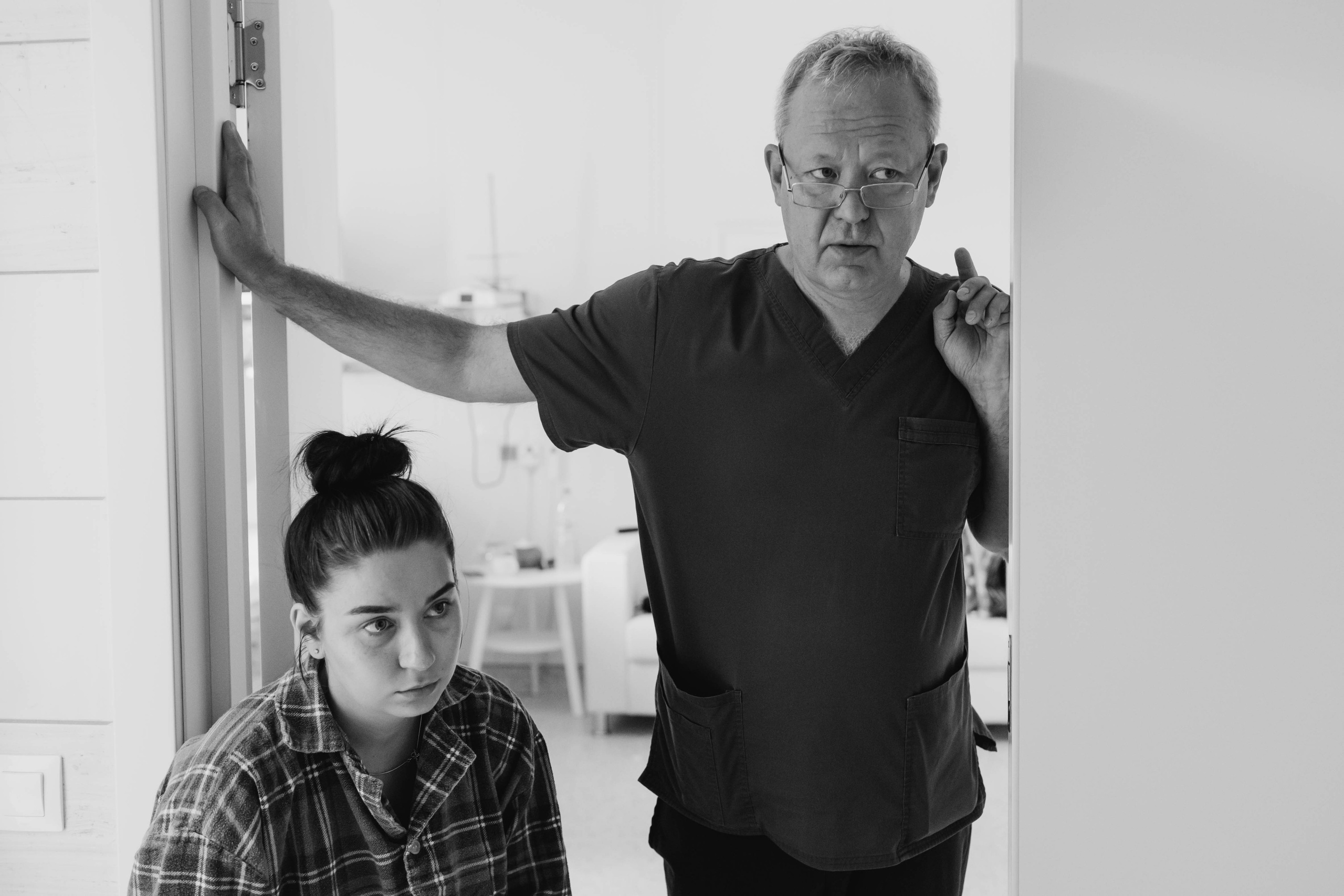 Съемка родов. Рождение Аглаи. Клинический госпиталь MD GROUP Лахта. Фотограф на роды в Санкт-Петербурге Екатерина Сысоева