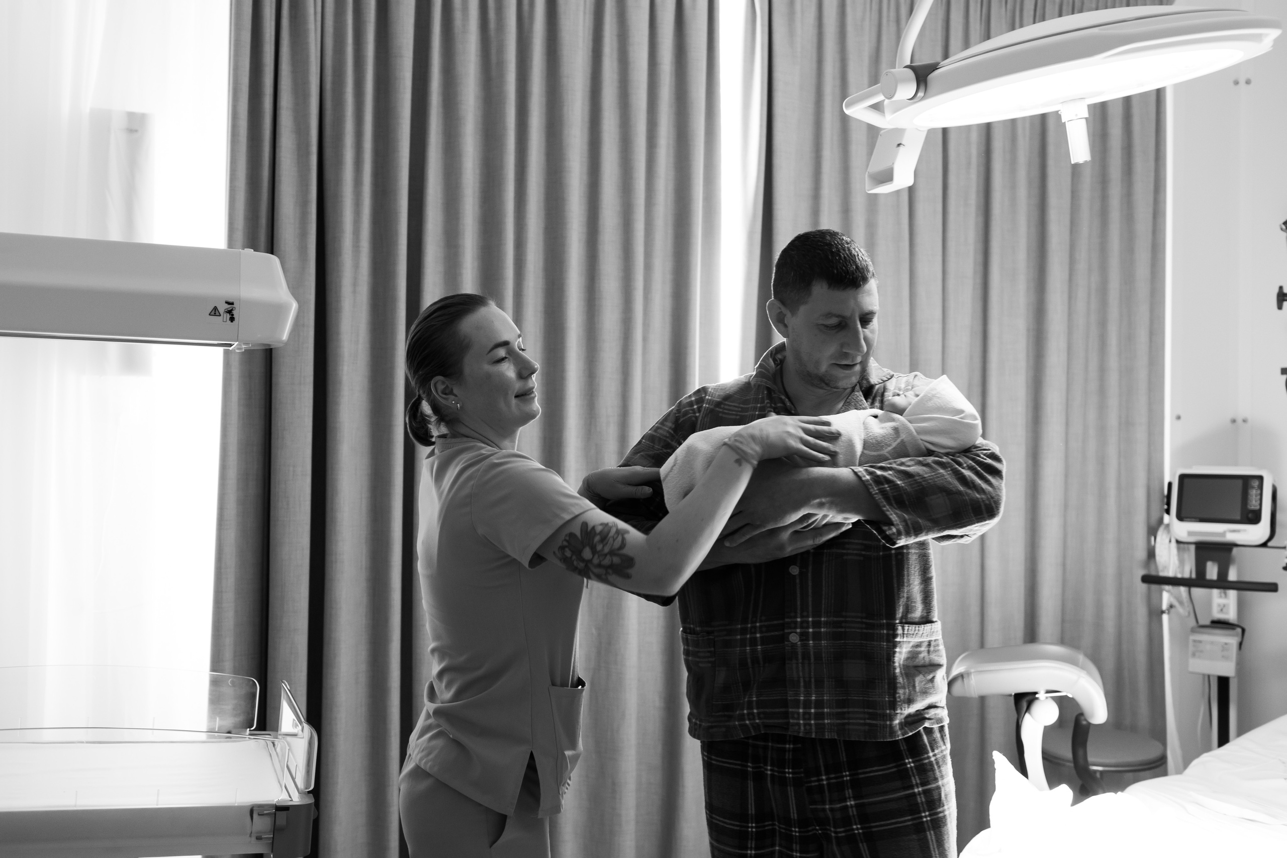 Съемка родов. Рождение Веры. Клинический госпиталь MD GROUP Лахта. Фотограф на роды в Санкт-Петербурге Екатерина Сысоева