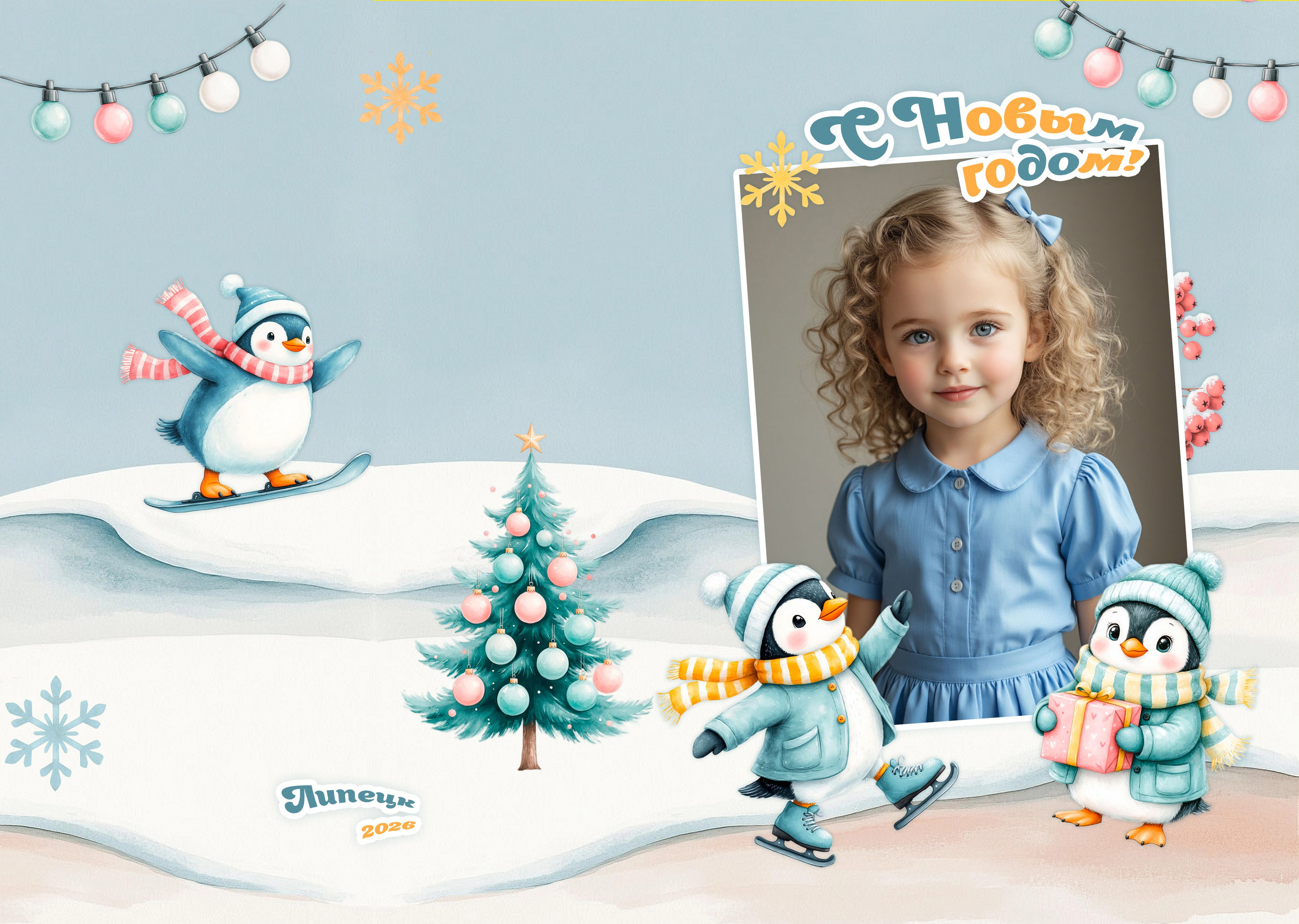 Выпускной альбом для детского сада Пингвины 1, фотограф Медведева Лариса, Липецк, medlori fotobook