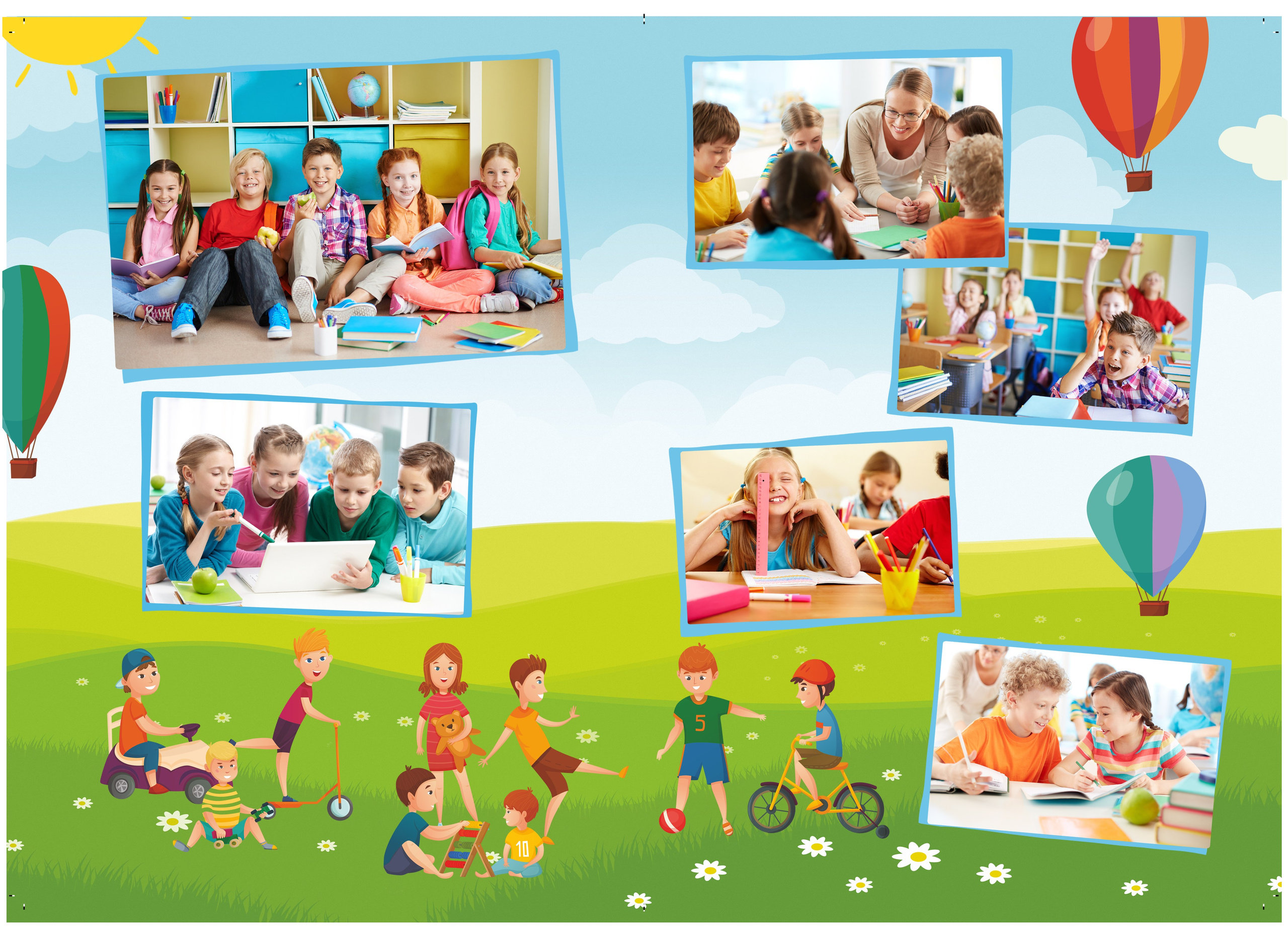 Выпускной альбом для детского сада, дизайн Летний-2. Medlori fotobook Выпускные альбомы в Липецке Лариса Медведева