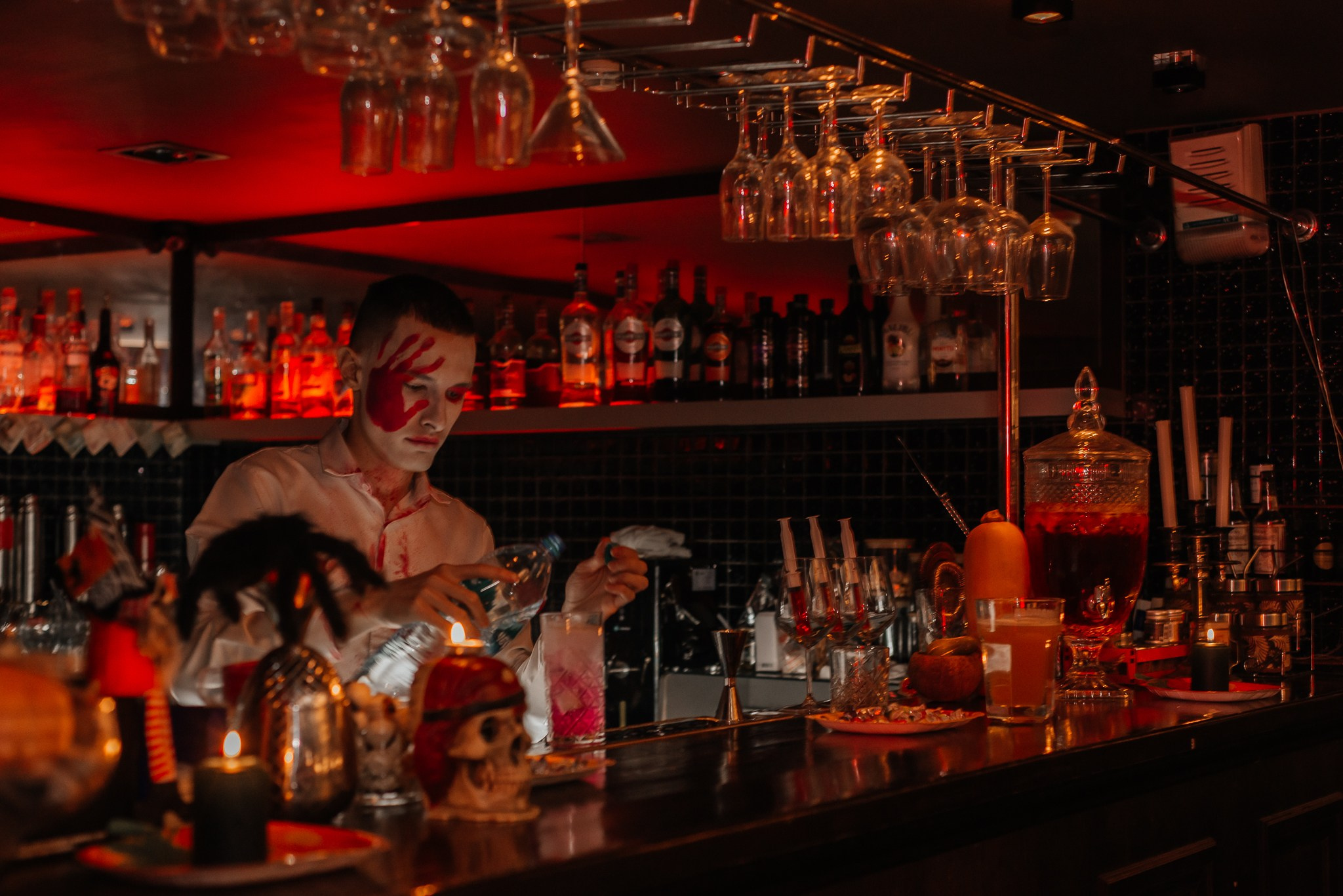 Halloween party в кальянной HookahPlace. Профессиональный пейзажный фотограф Новокрещенов Станислав