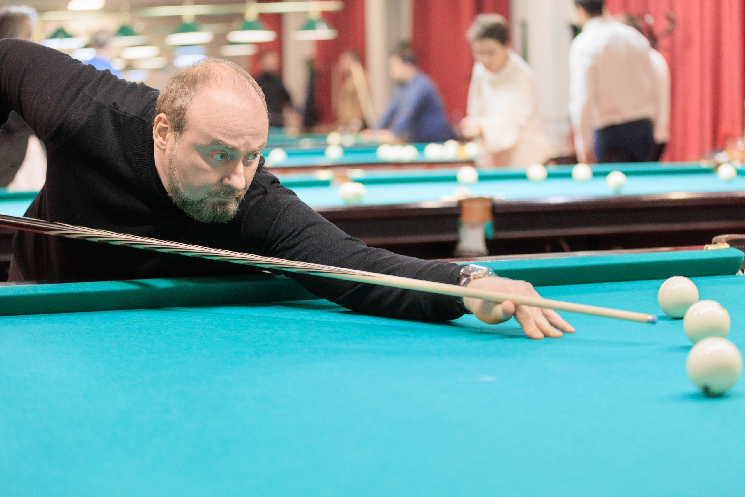 Репортаж с турнира по бильярду. Контент для бизнеса в Екатеринбурге Полдень Медиа