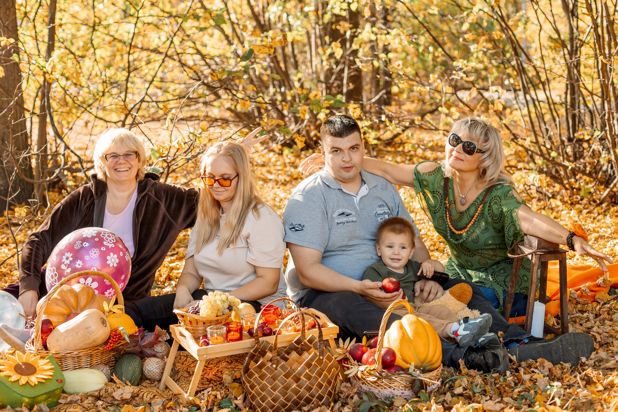 Осенняя фотосессия в парке. Семейный Фотограф в Москве Евгения Симоненко