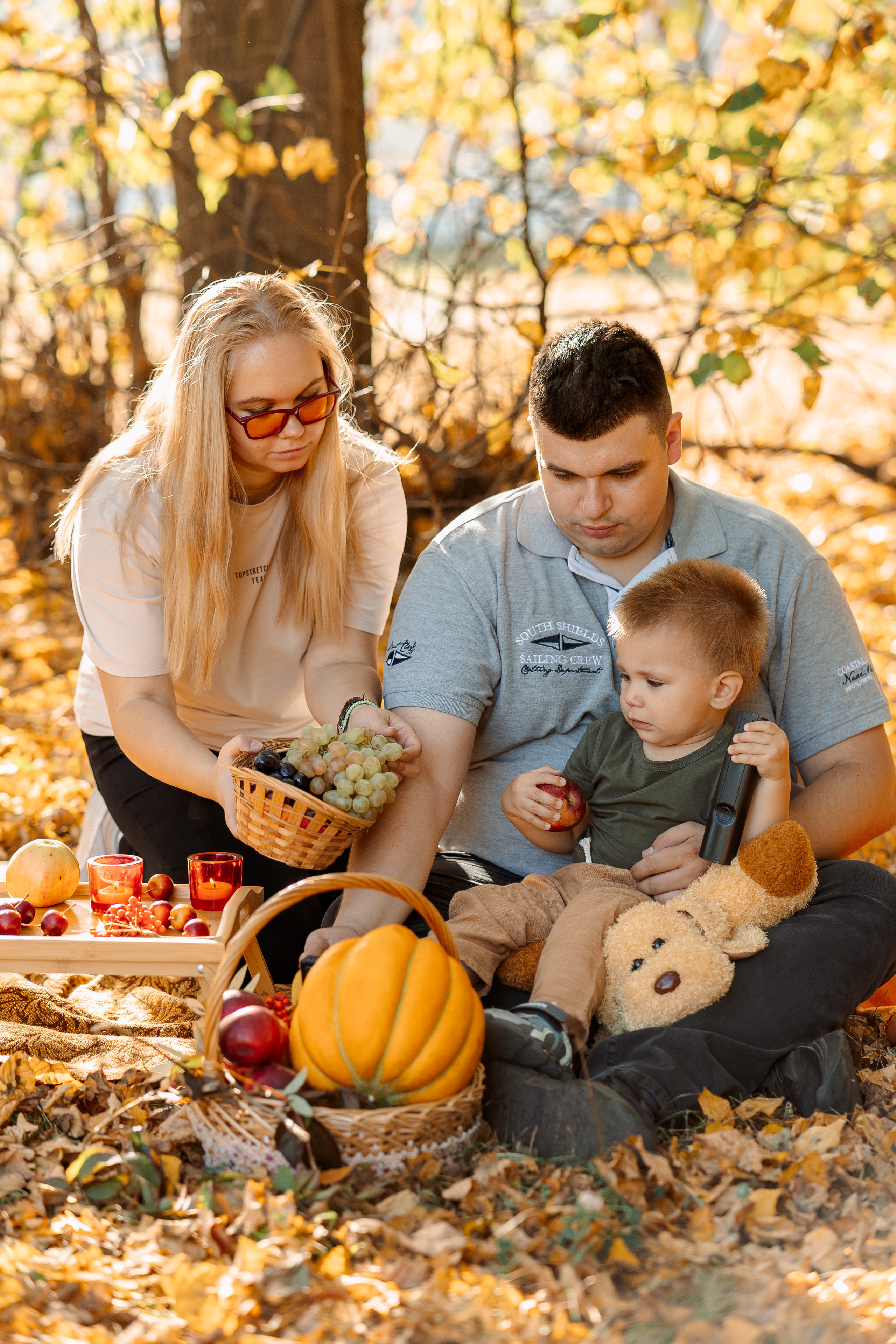 Осенняя фотосессия в парке. Семейный Фотограф в Москве Евгения Симоненко
