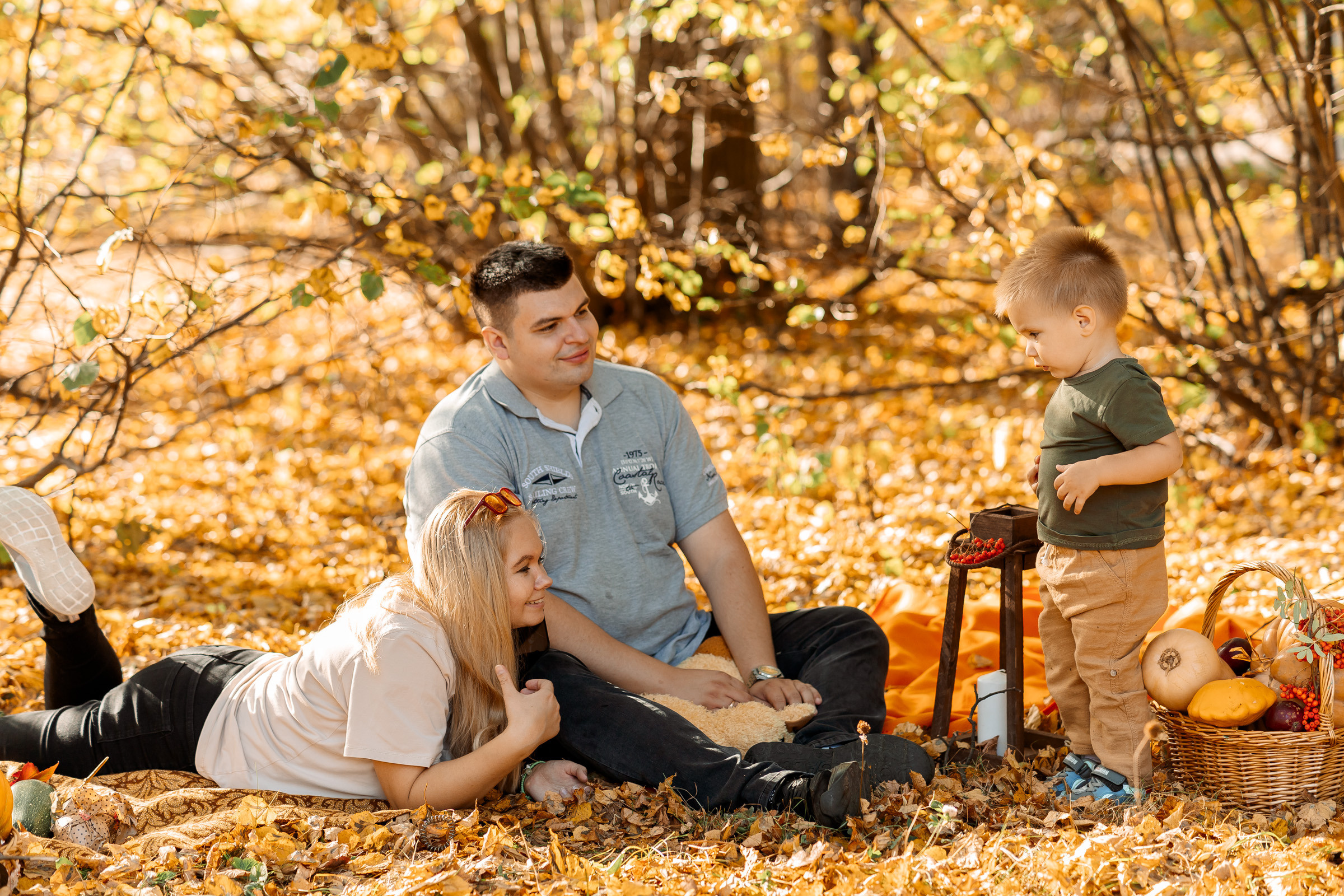 Осенняя фотосессия в парке. Семейный Фотограф в Москве Евгения Симоненко