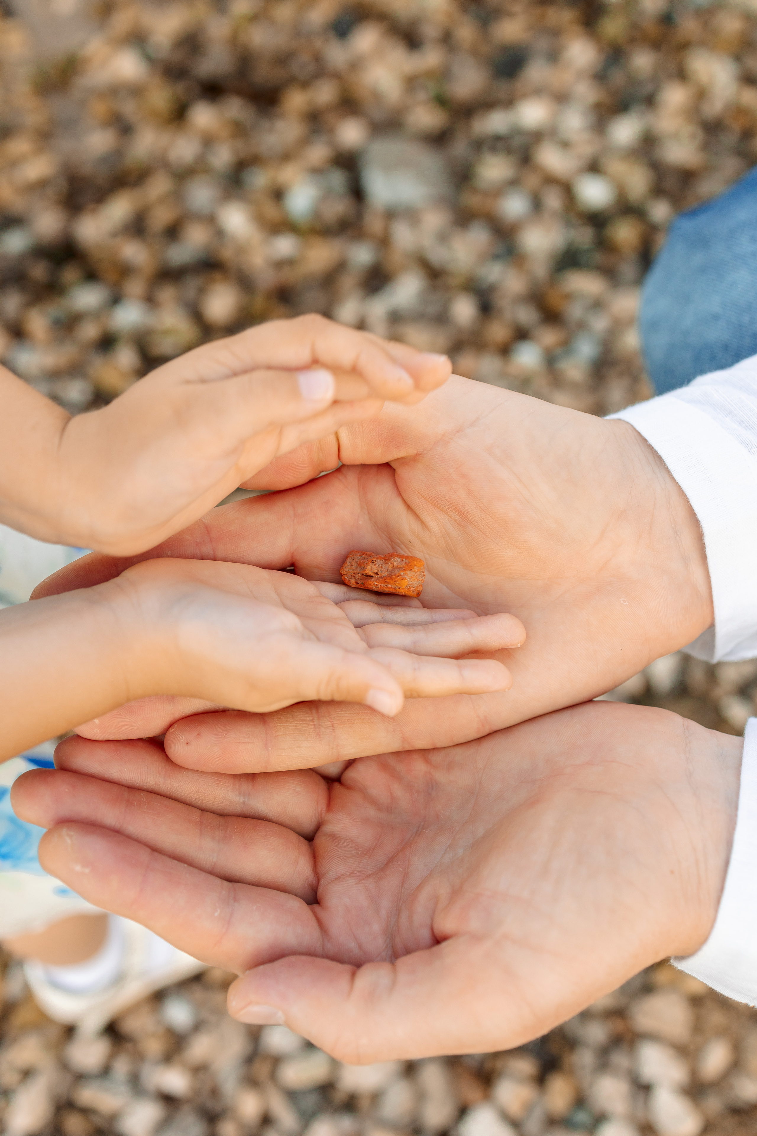 руки дочки и папы