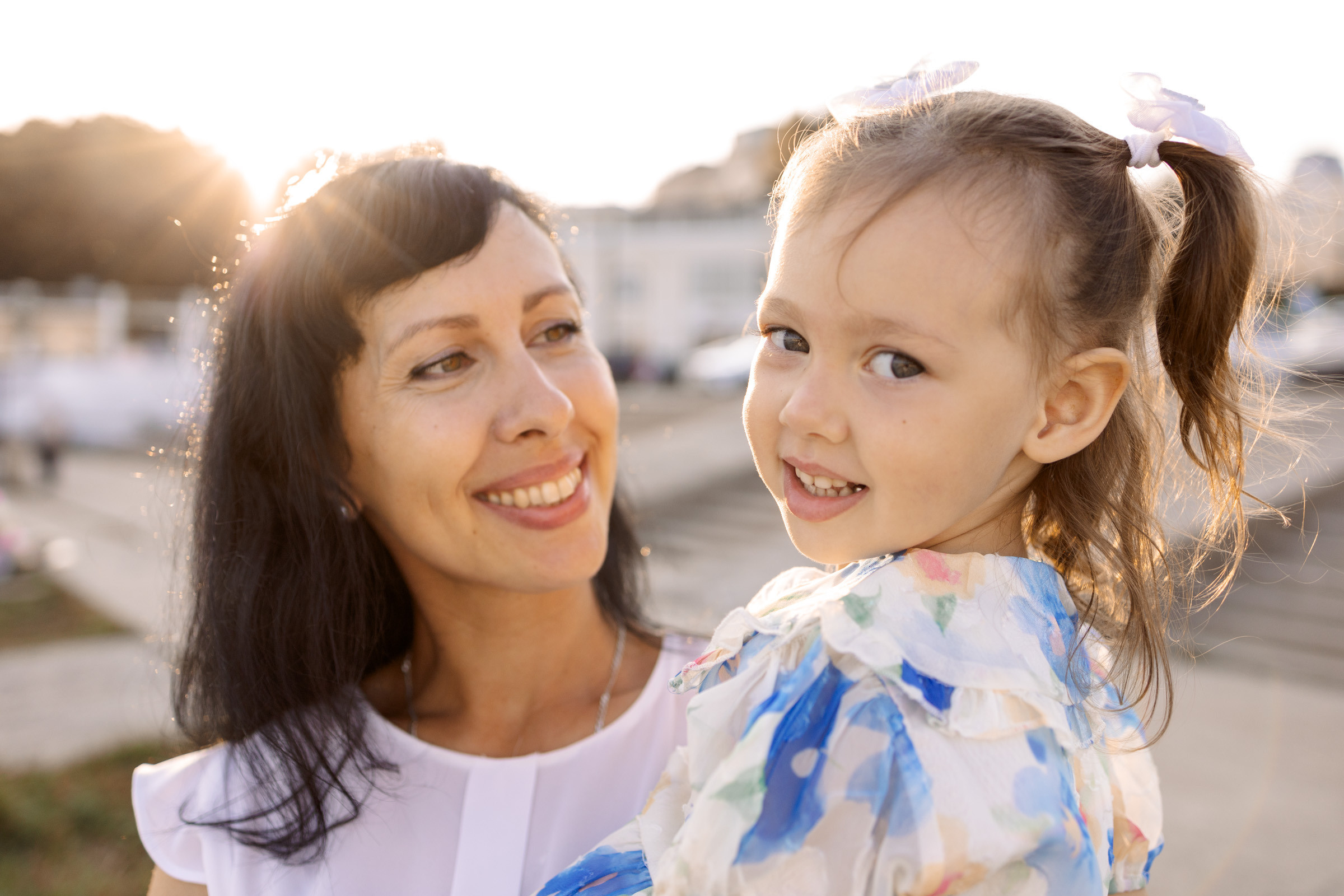 мама и дочка