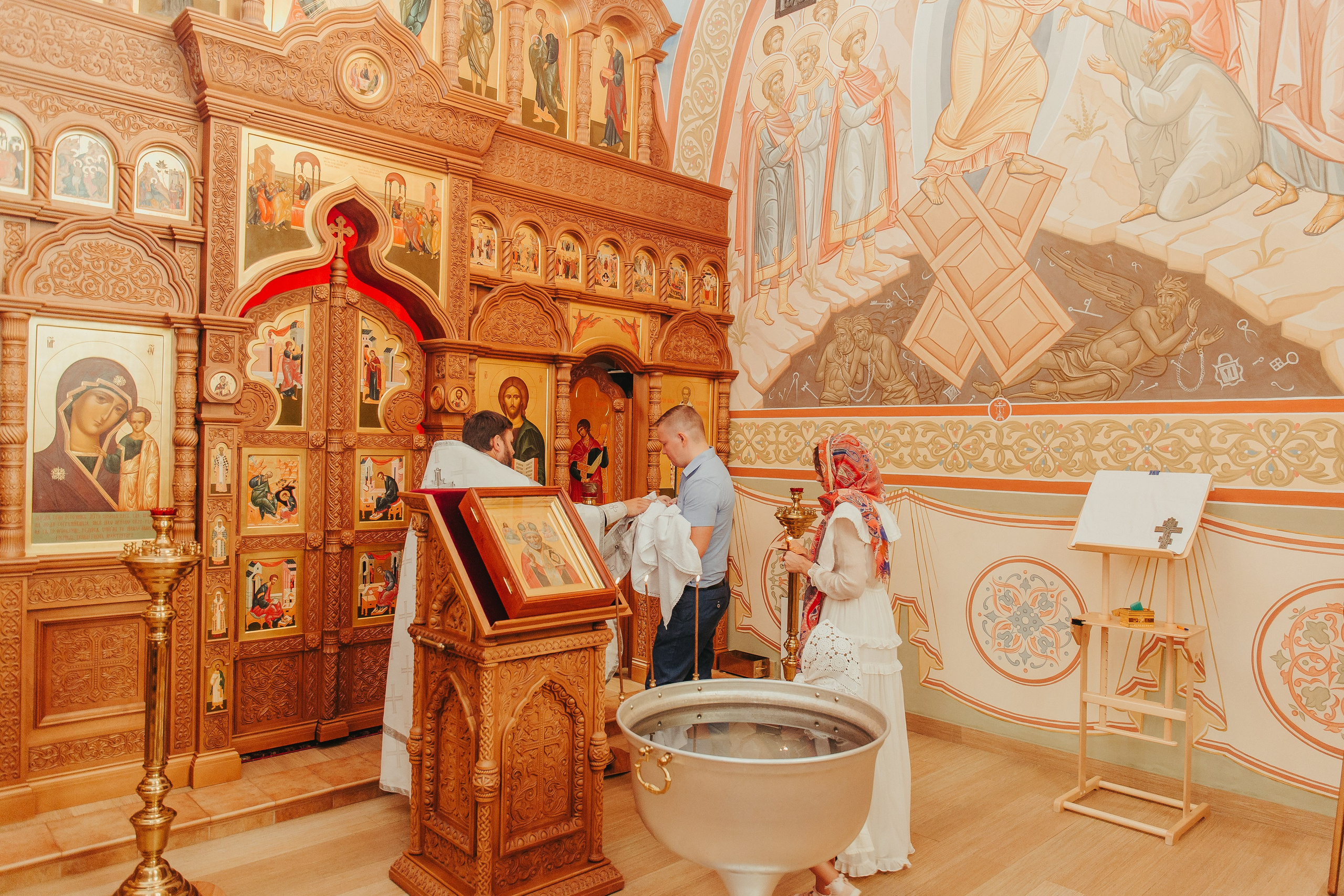 Крещение Маши в Черниговском Скиту. Фотограф новорожденных и детский в Сергиевом Посаде Кругликова Юлия
