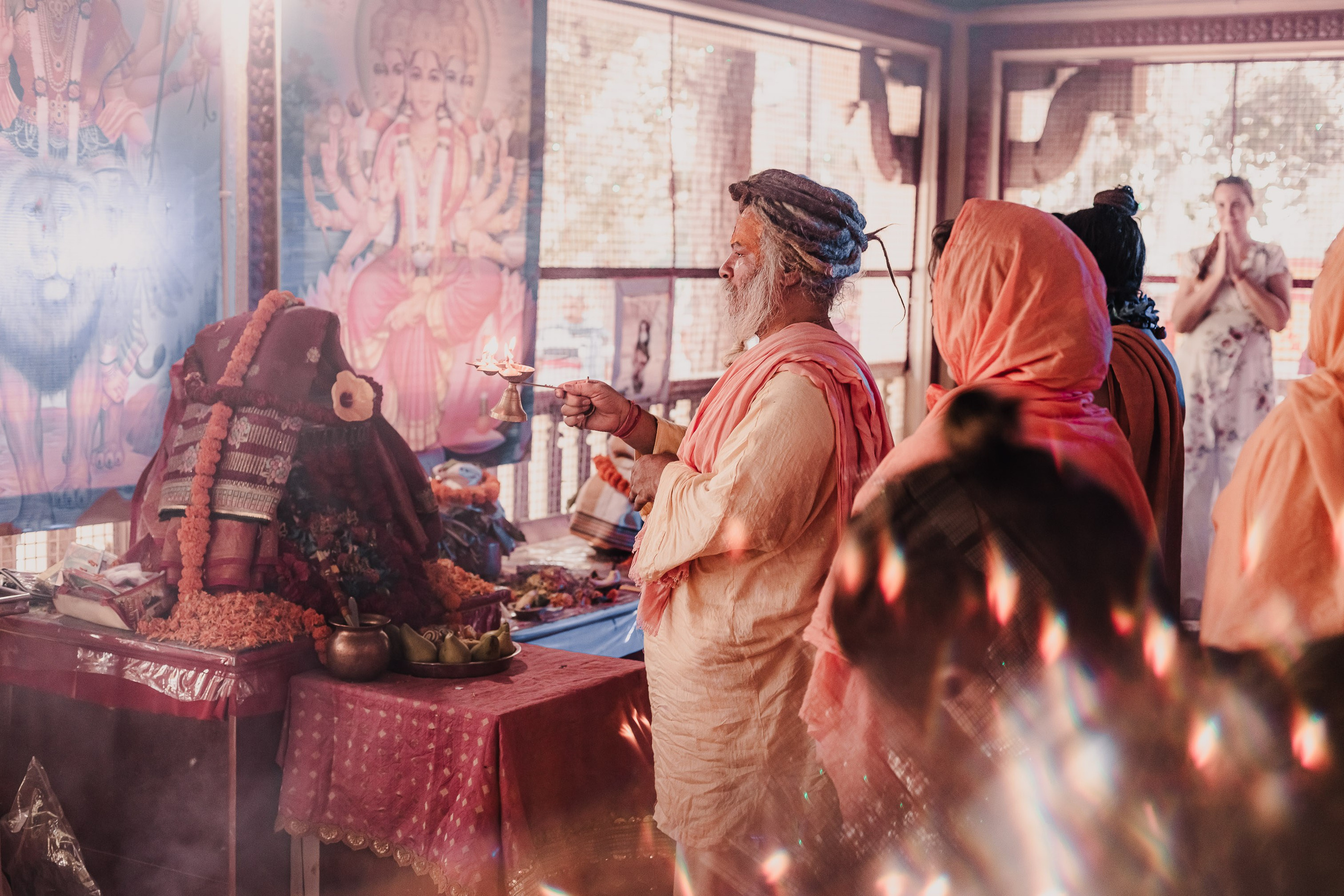 Navaratri yajna at Devraha Baba Ji ashram. Мариам Багдасарян