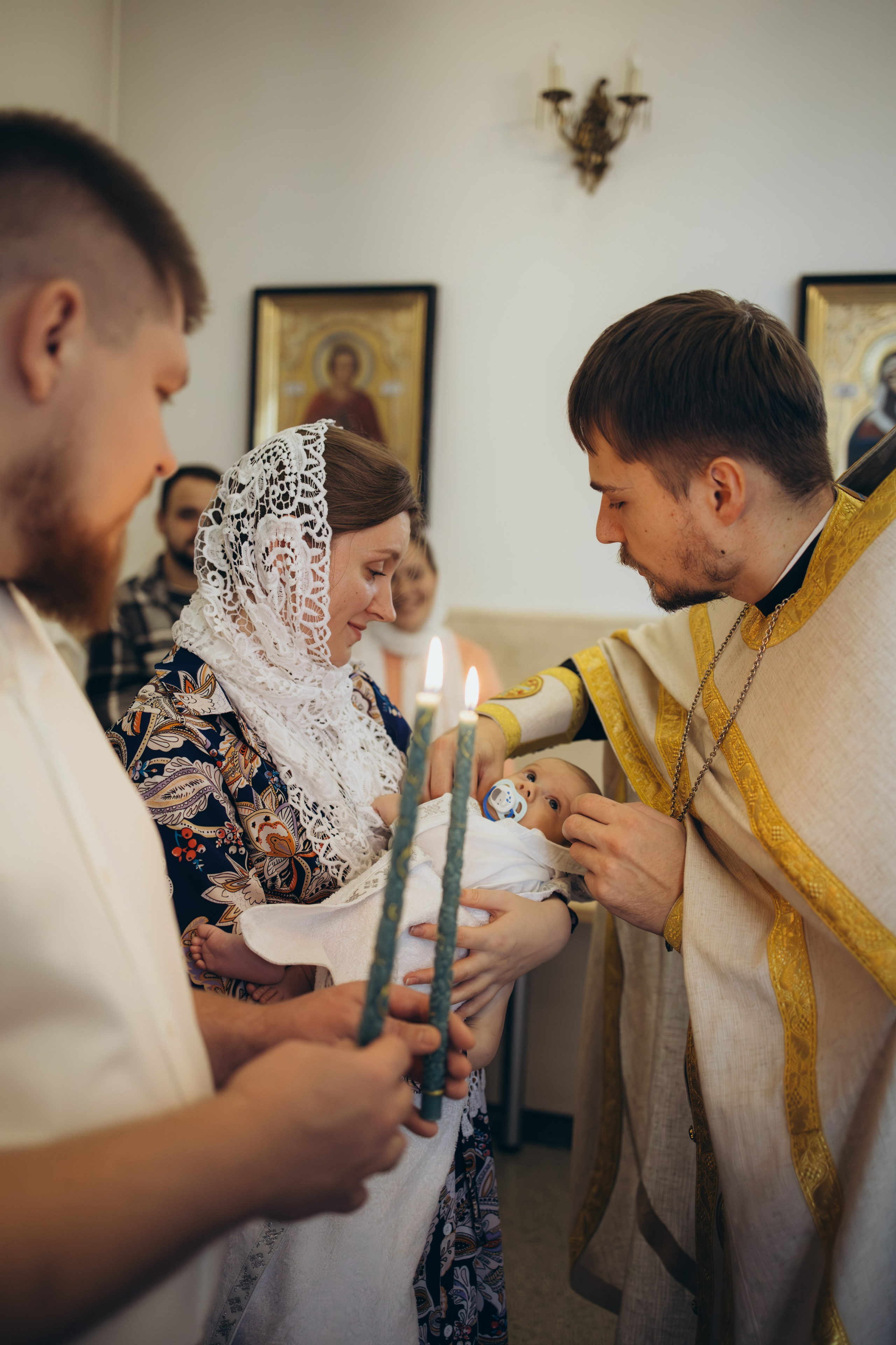 Крещение в православном храме. Семейный фотограф в Минске — Алина Тиханович