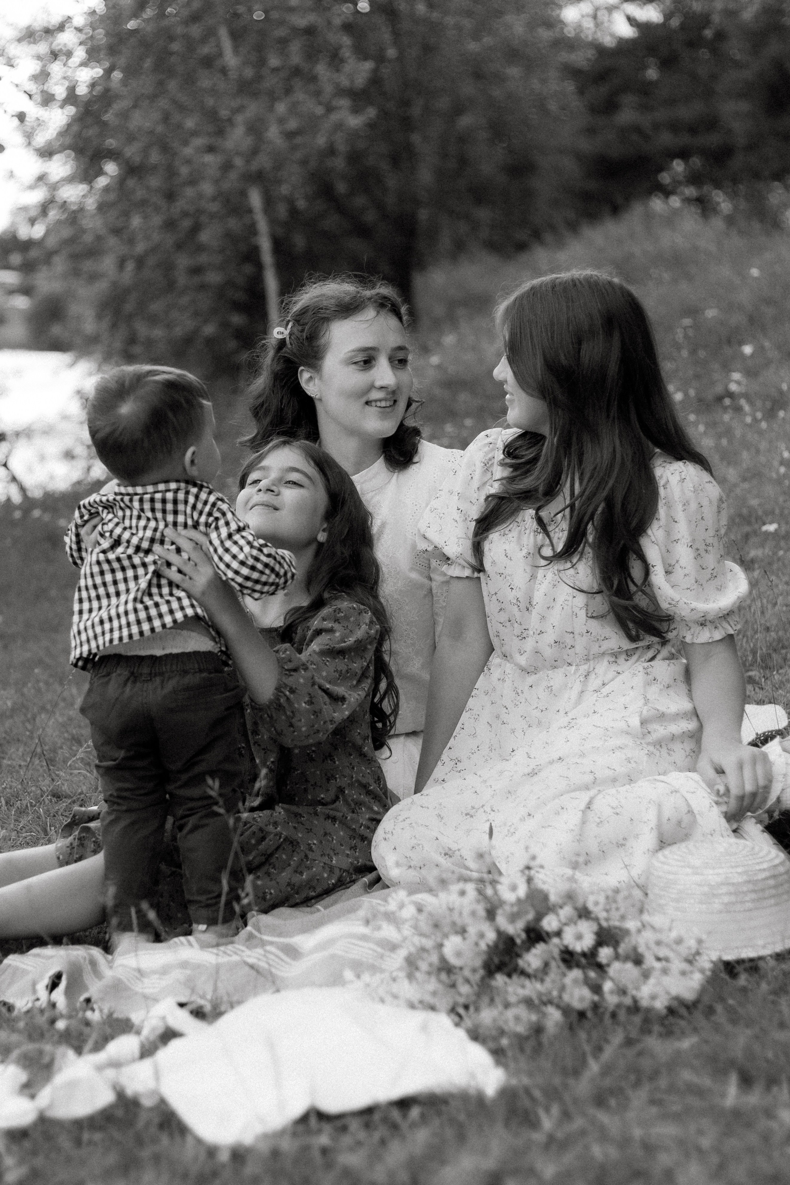 Мария с детьми. Семейный фотограф в Москве и Московской области Лазутина Валентина