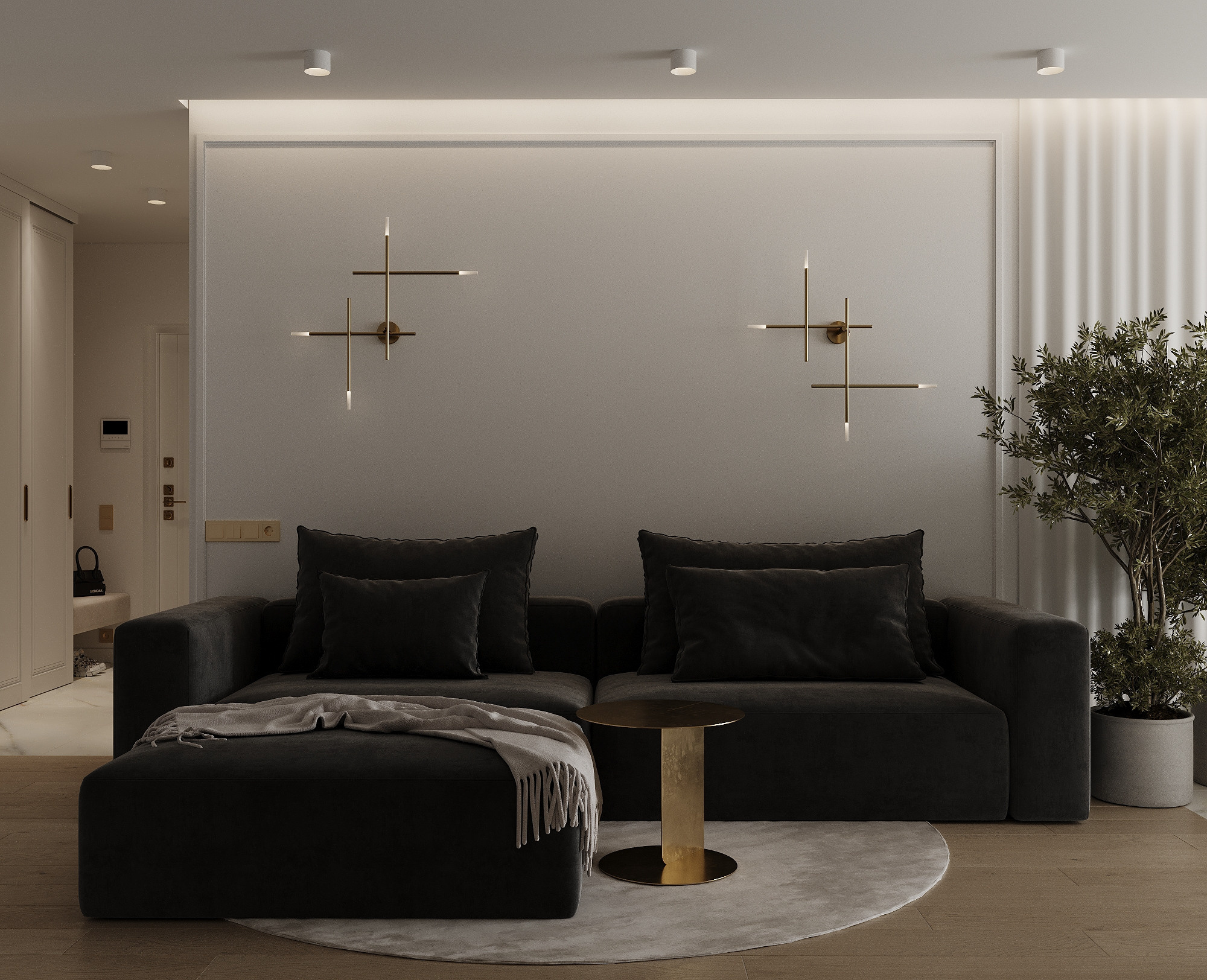 ЖК Минск Мир, дом Рио-де-Жанейро S90. Дизайн интерьера TATA VOLK