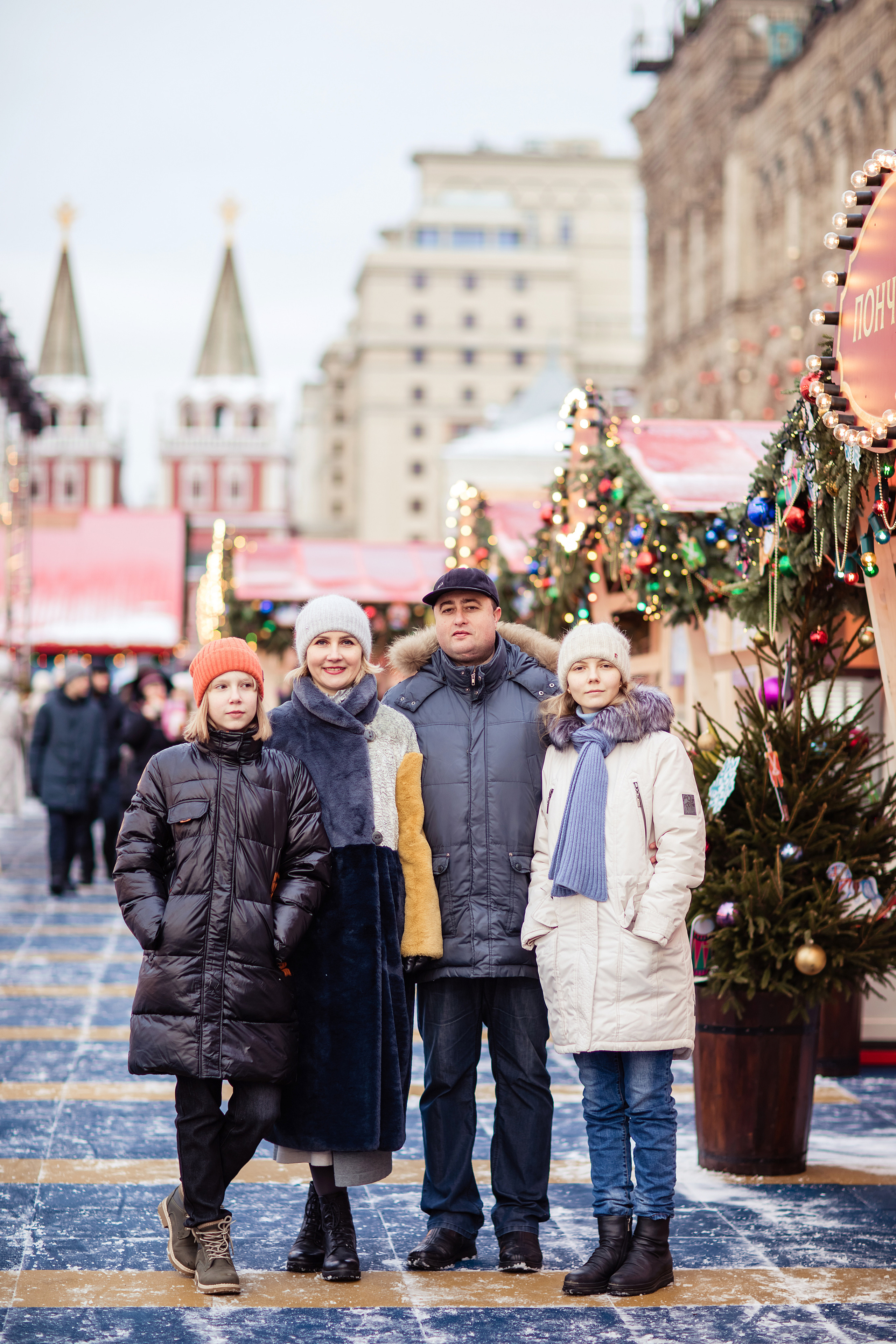 Новогодняя экспресс фотосессия на Красной площади. Фотограф в Москве. Контент для блога. В портфолио и просто на память