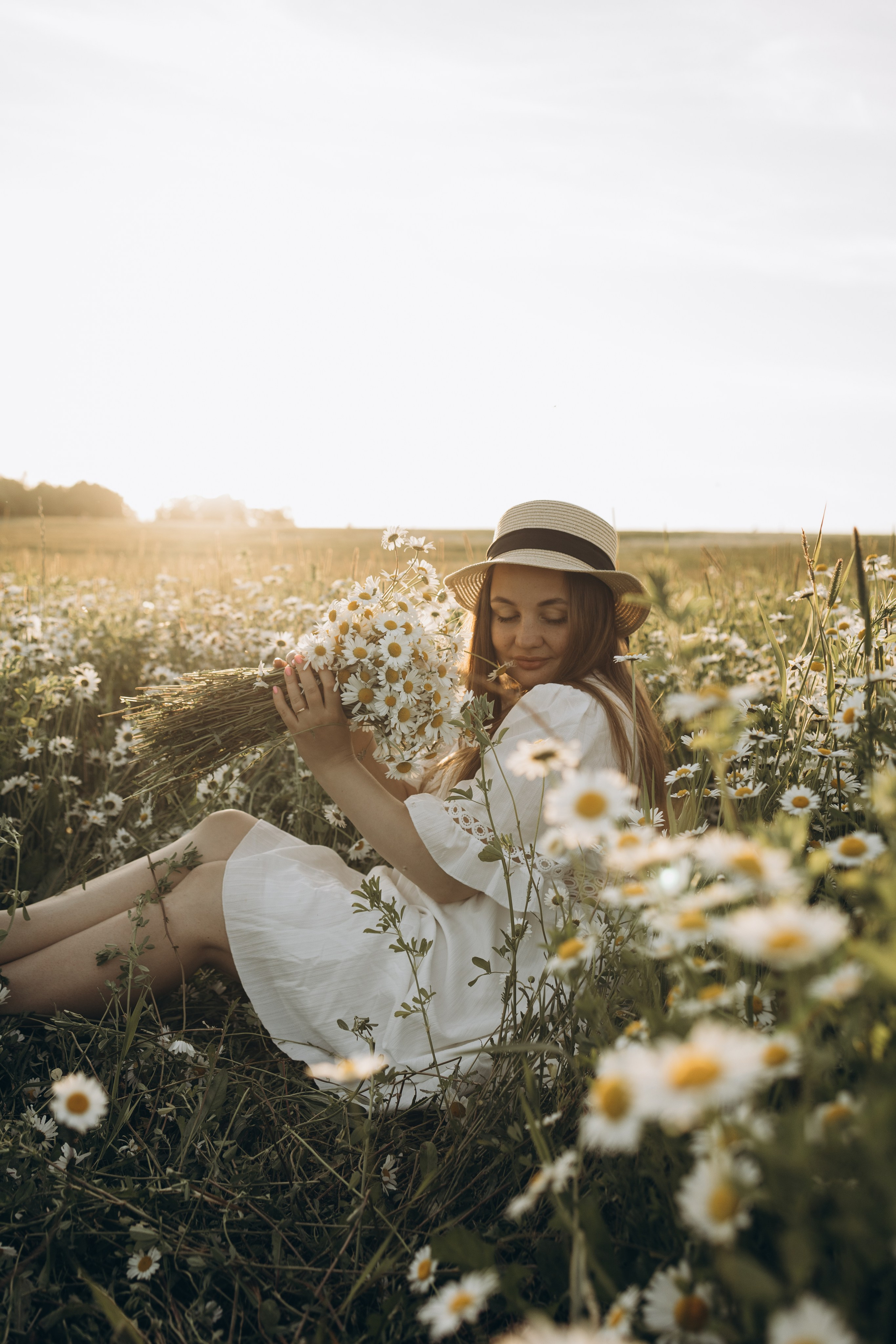 Маша и ромашки. Семейный фотограф в Москве Виктория Ястребинская