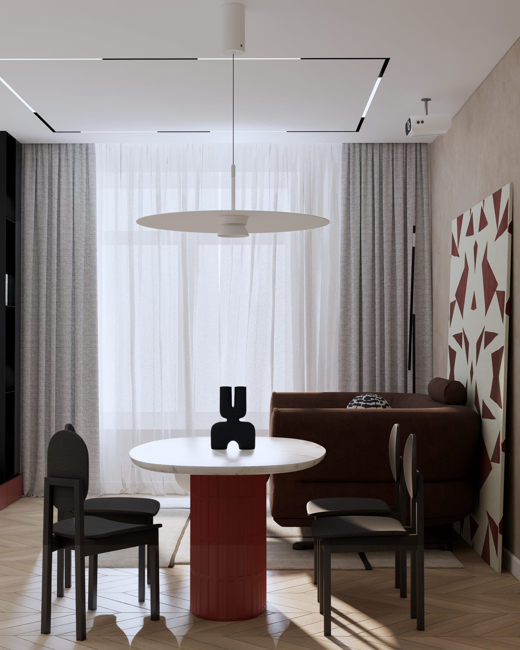 P.U.L.S.E Living Room | Design & Visualization. Интерьерная визуализация SketchUp+Enscape