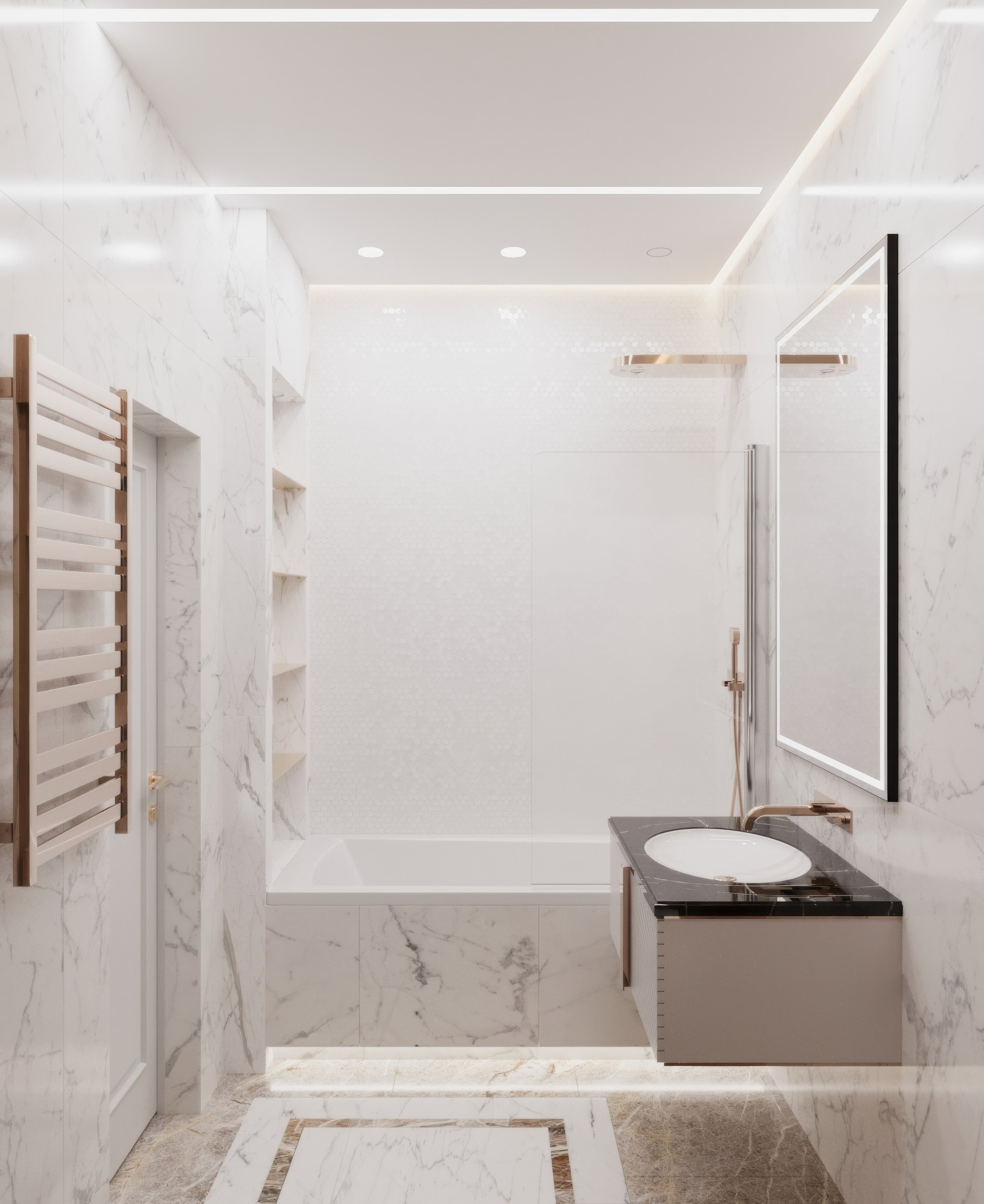 Квартира — Минимализм с элементами классики. Мансур Гусейнов дизайнер интерьеров г. Махачкала