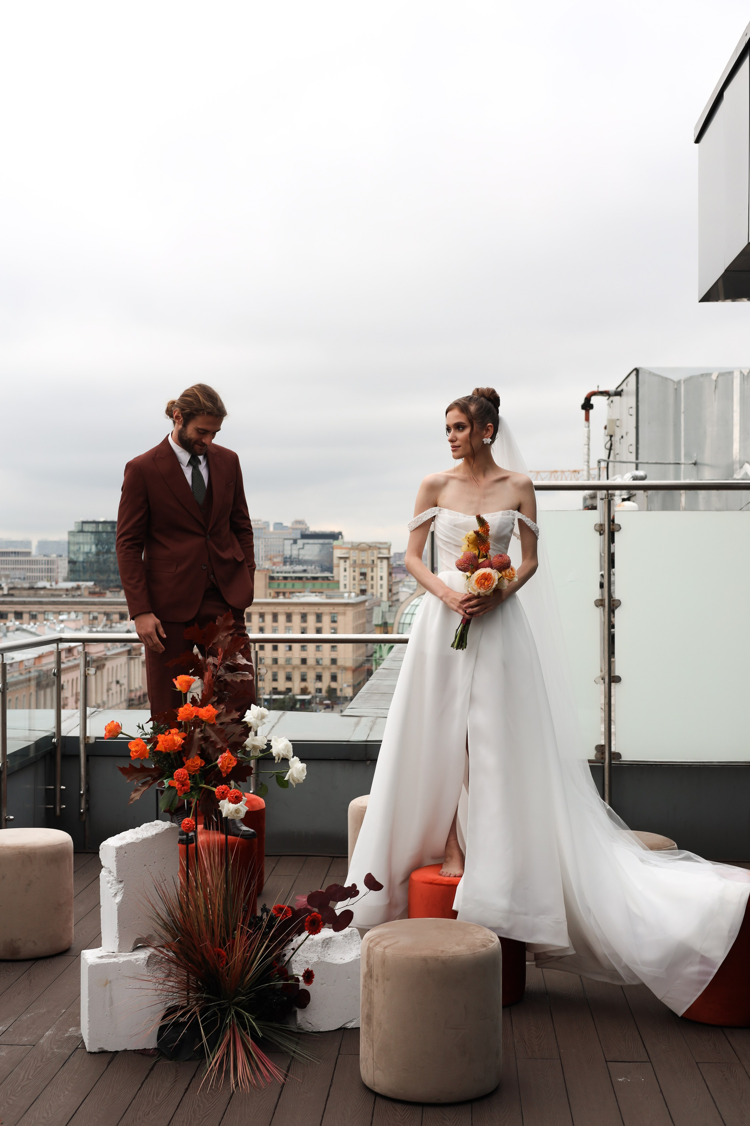 Савелий и Мария | Roof hotel Continental. Свадебный фотограф Москва