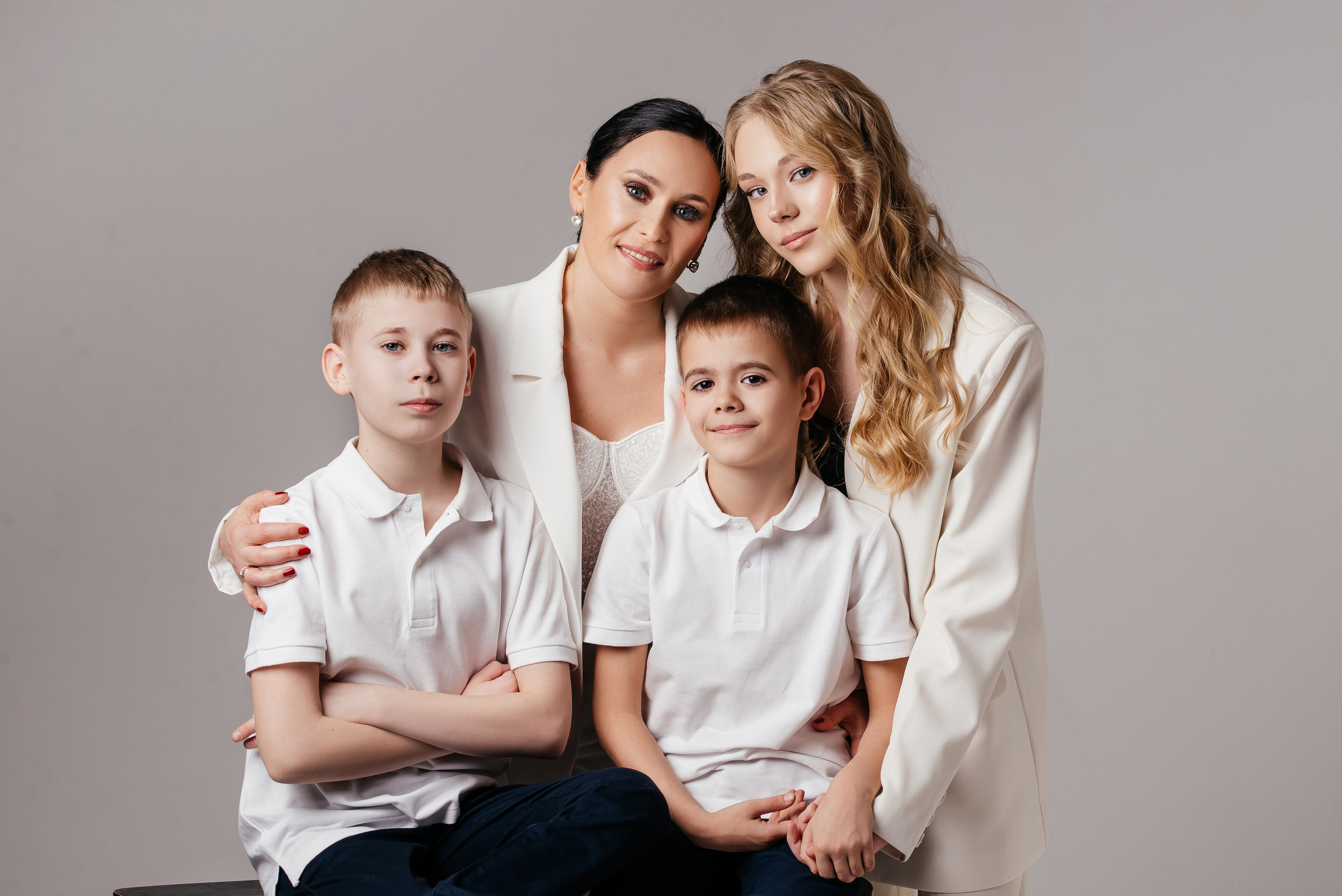 Олеся с детьми. Свадебный и студийный фотограф Ирина Котикова