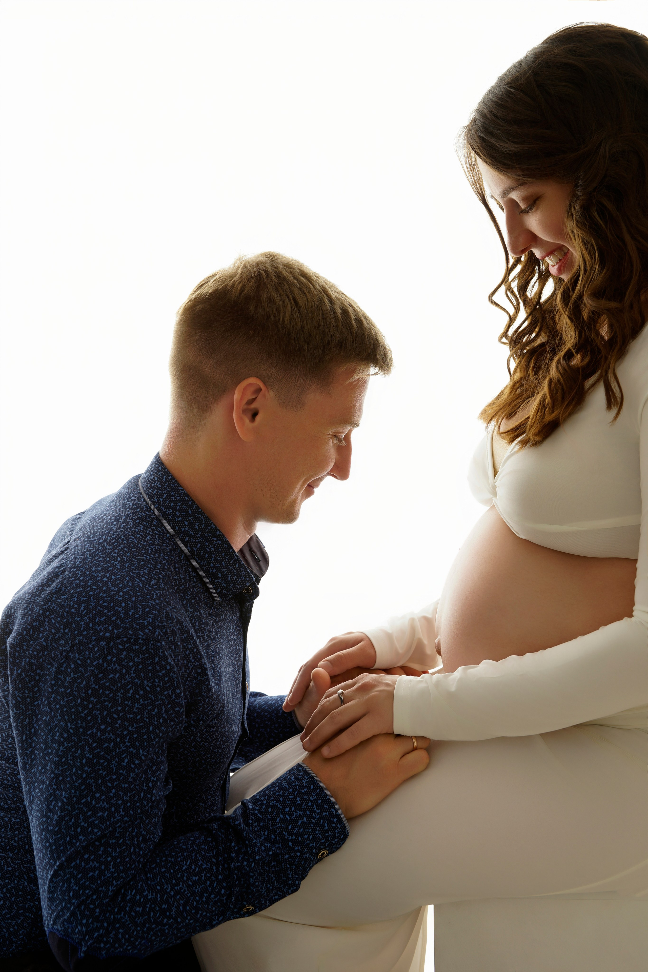 Съёмка беременности в моей фотостудии «НЕБО». Женский фотограф в Химках Алёна Ленёва