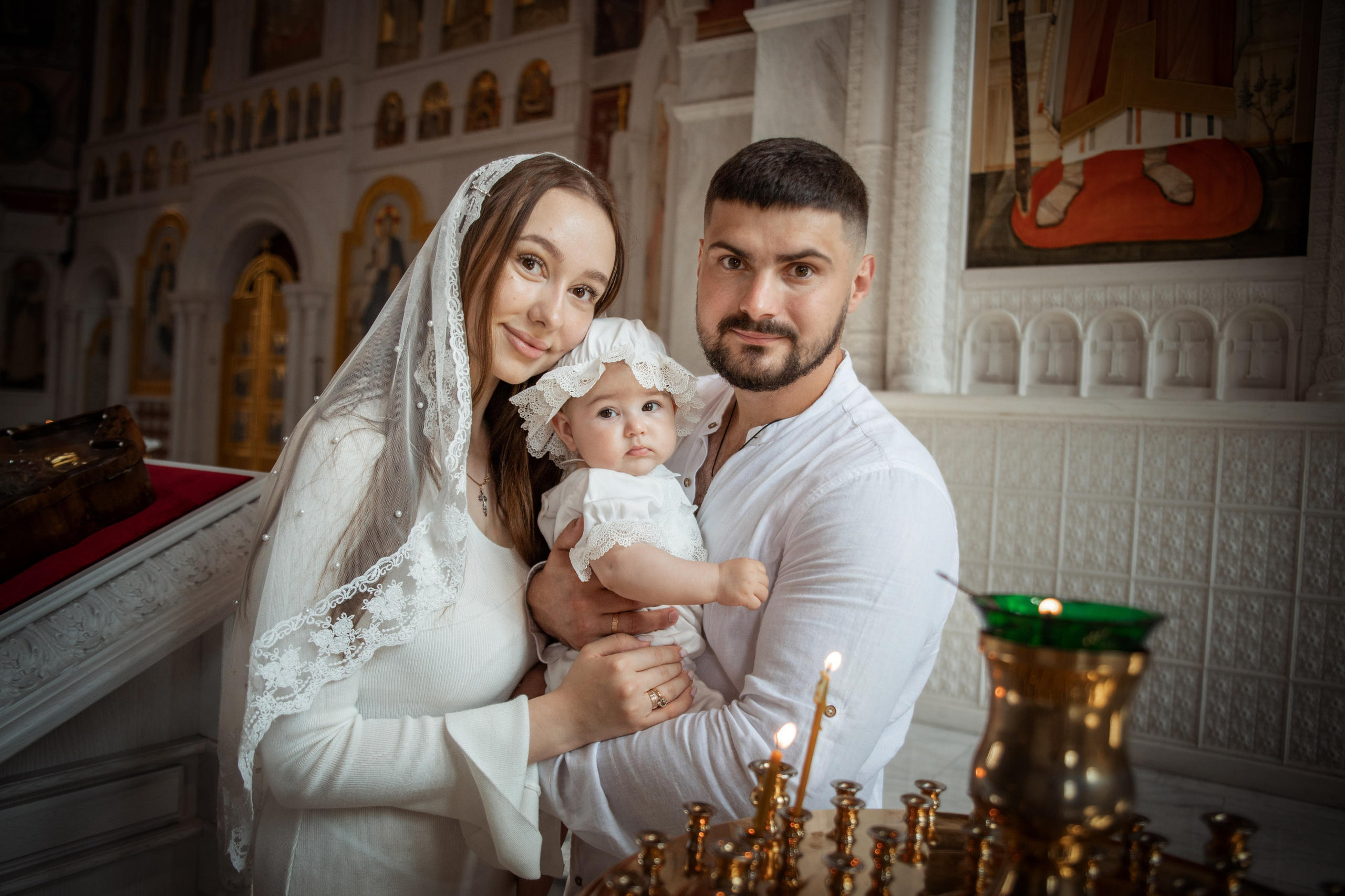 Таинство Крещения Александры, Александра-Невский Собор г. Волгоград. Церковный, семейный и репортажный фотограф Волгоград, Волжский