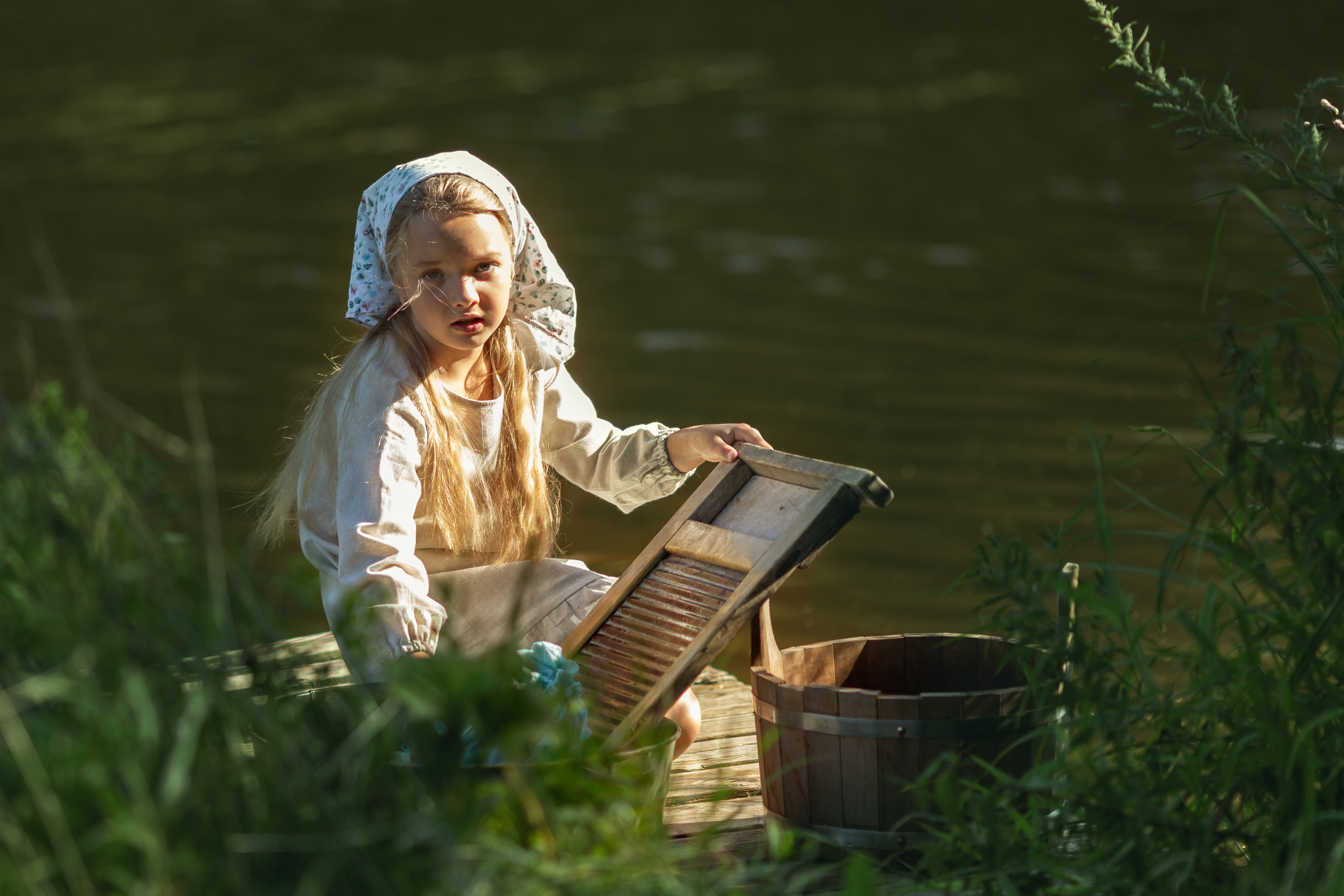 Таня. Фотосессия на пруду. Актерское и модельное портфолио. Фотограф в Москве Екатерина Коломеец