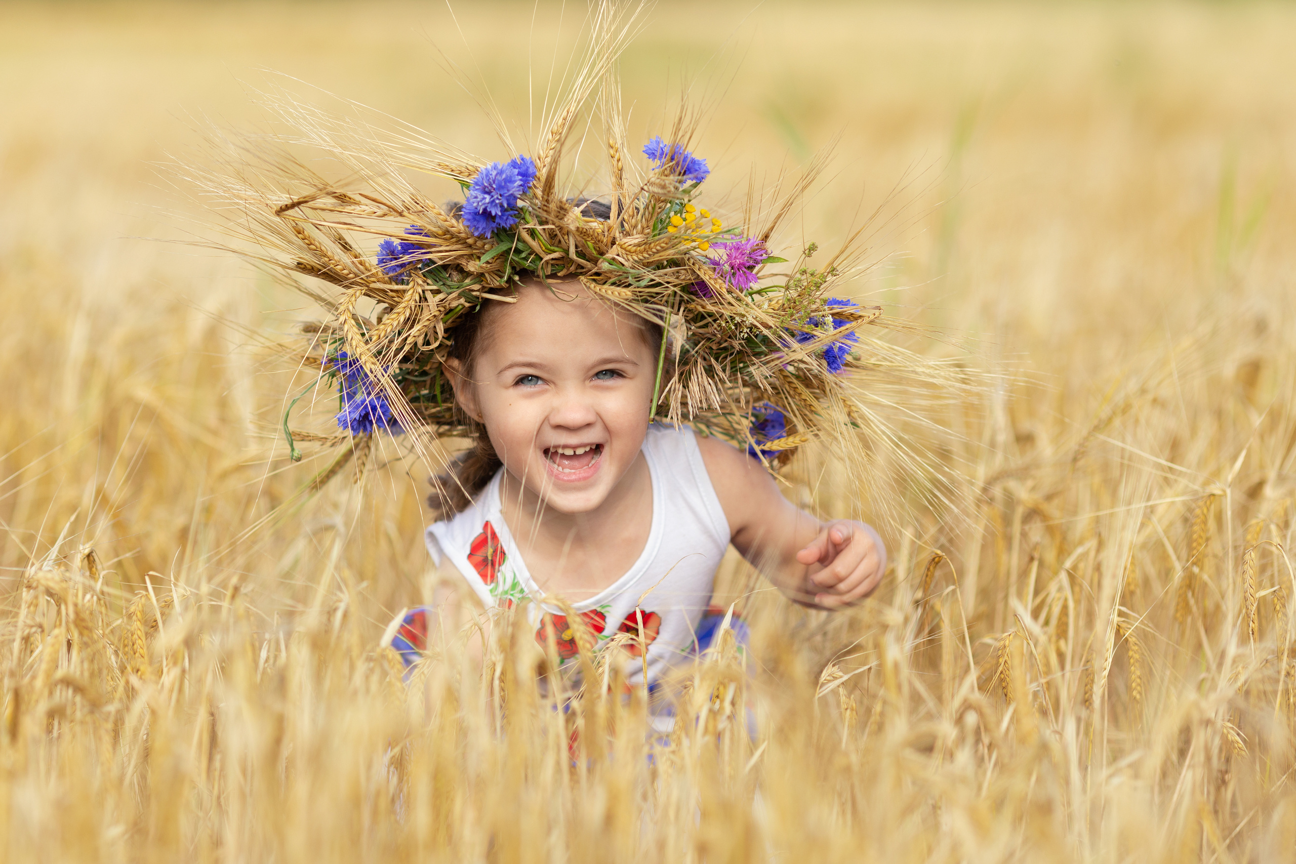 Настя. Вечер на ржаном поле. Актерское и модельное портфолио. Фотограф в Москве Екатерина Коломеец