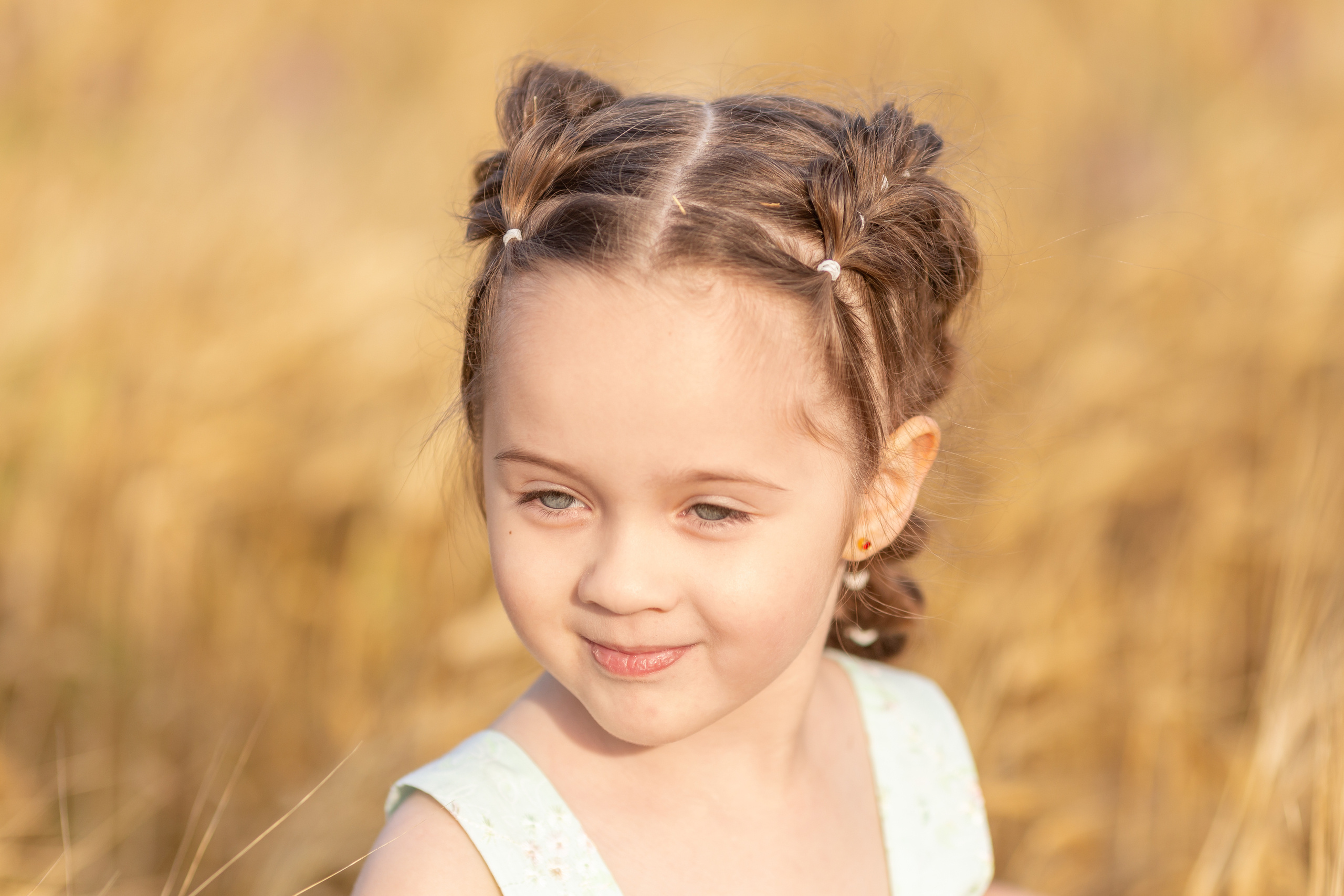 Настя. Вечер на ржаном поле. Актерское и модельное портфолио. Фотограф в Москве Екатерина Коломеец