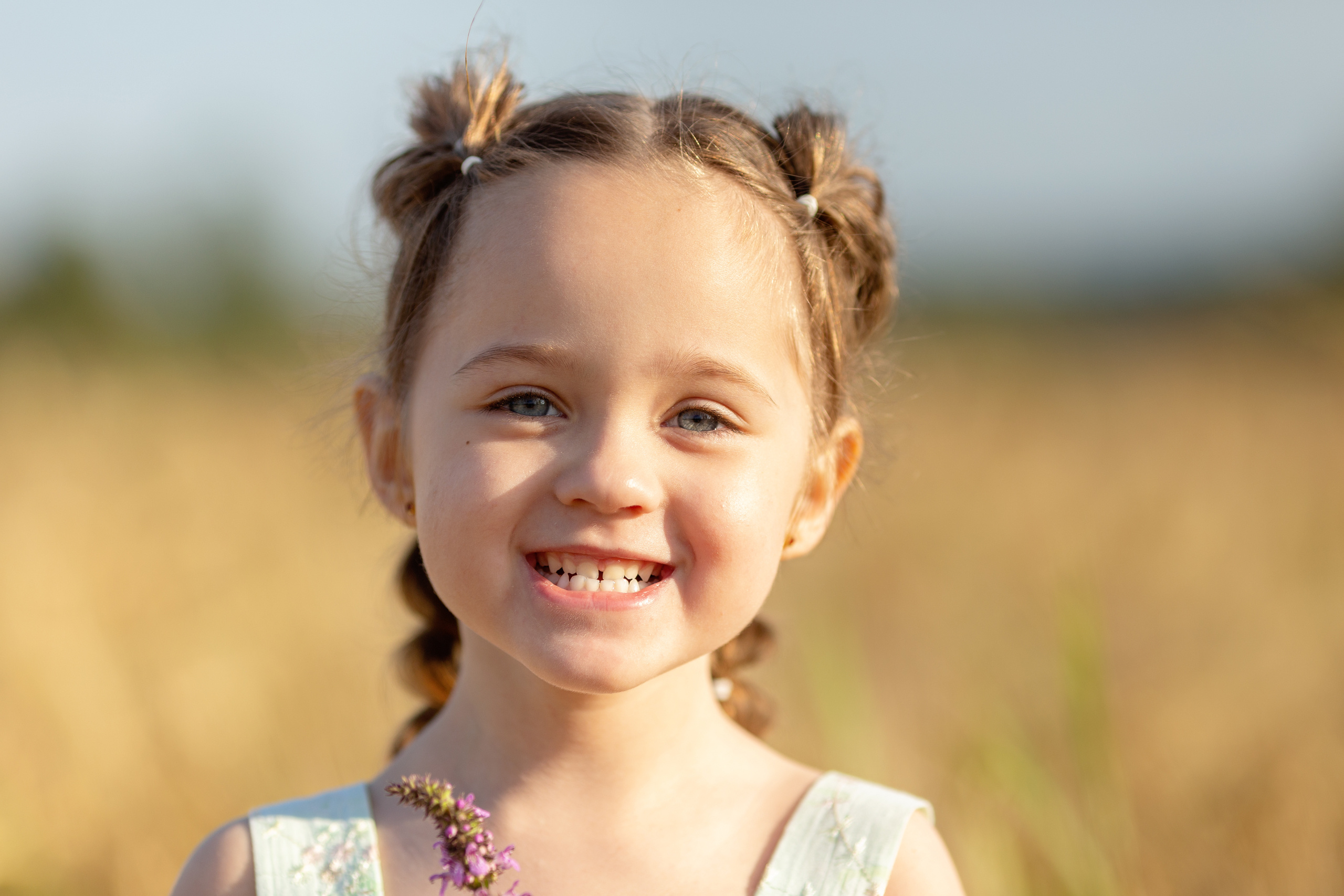 Настя. Вечер на ржаном поле. Актерское и модельное портфолио. Фотограф в Москве Екатерина Коломеец