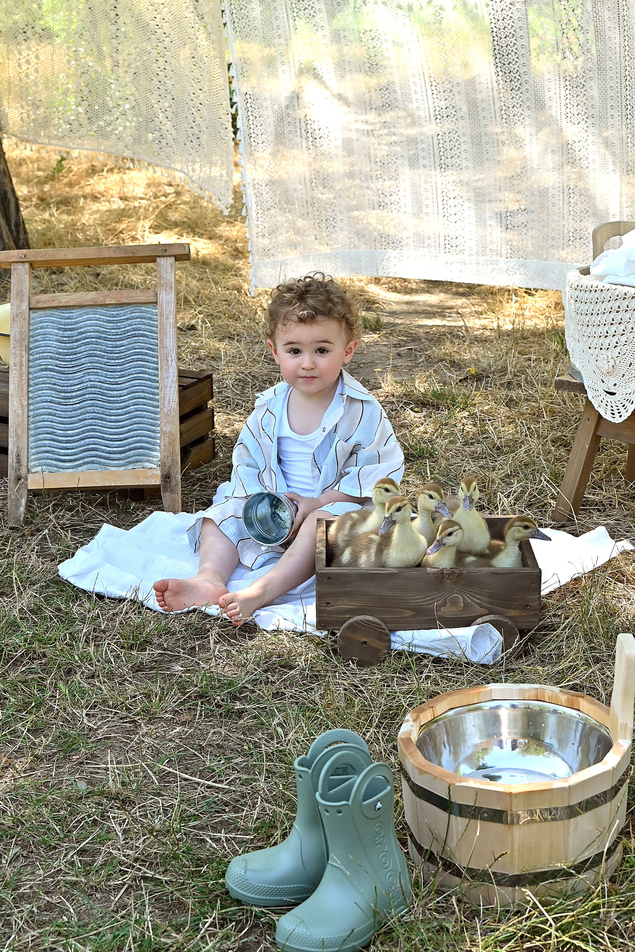 Стирка&Пикник. Детская фотостудия «Ягоза»