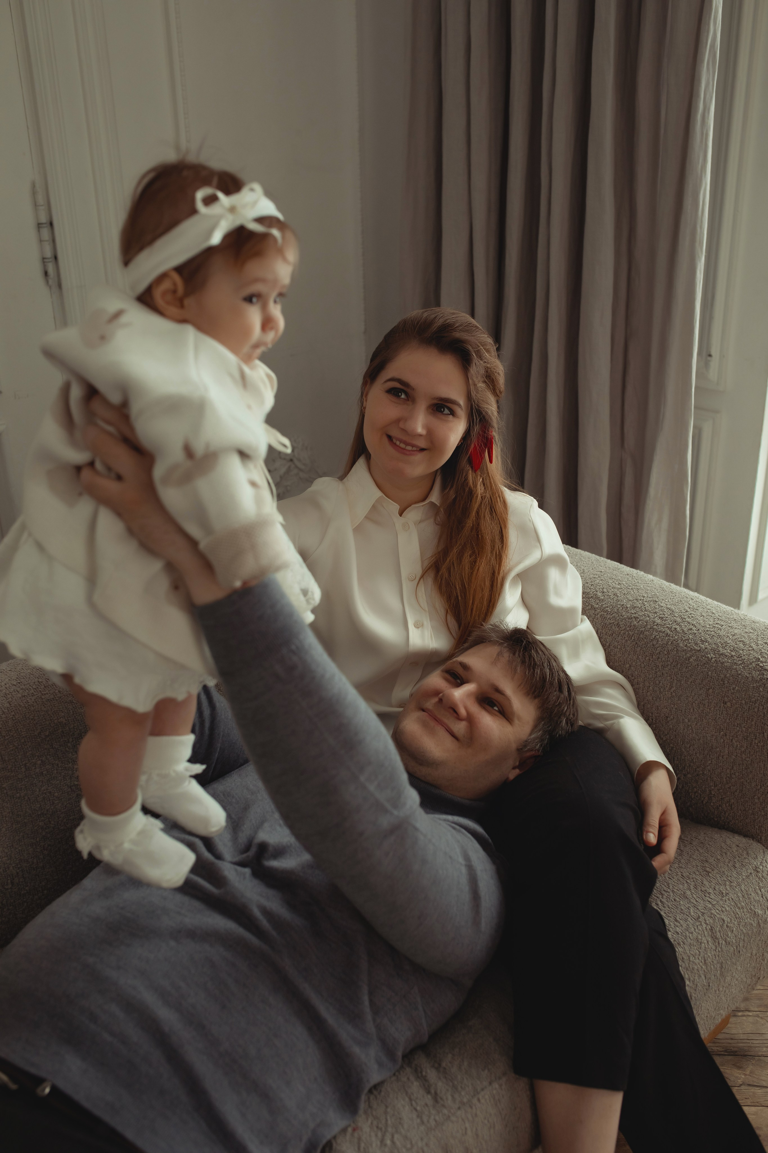 Семейная съемка в студии. Семейный и детский фотограф в Москве Дорогова Екатерина