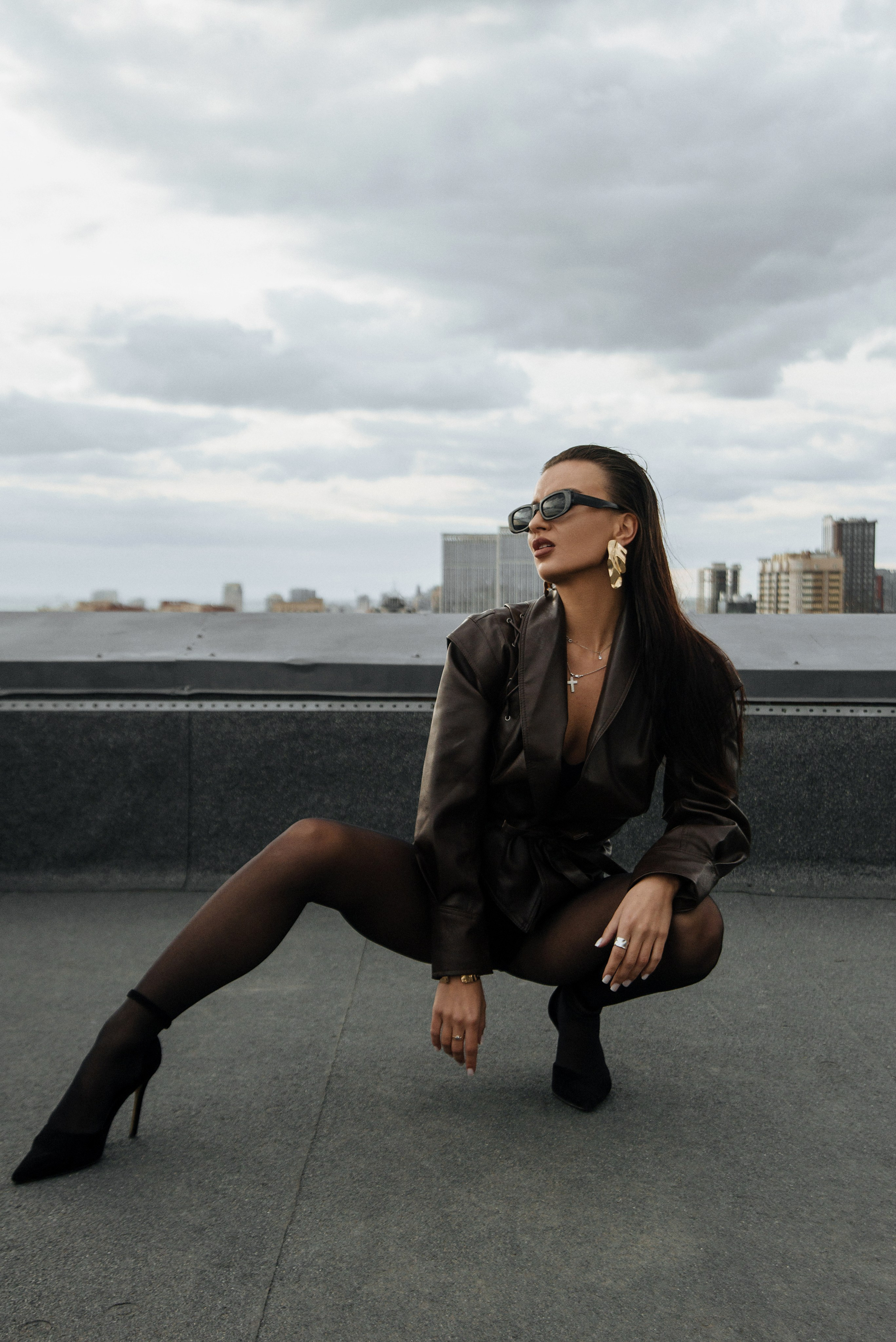 Фотосессия в Новосибирске: Сексуальный образ на крыше с видом на реку |Дарья Едапина. Фотограф Дарья Едапина Новосибирск