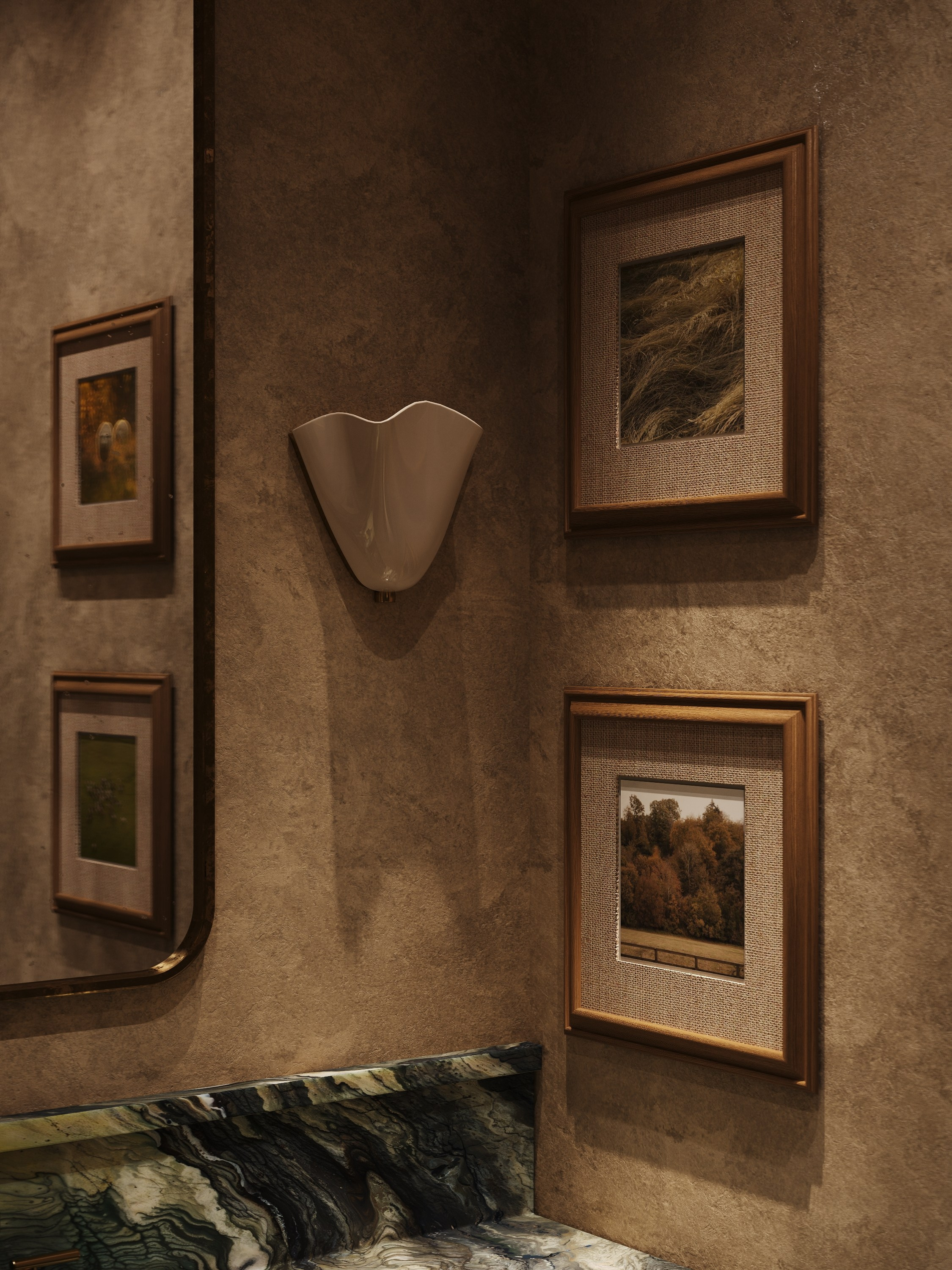 GILDED WAVES | DESIGNER ANNE KIREEVA. Interior Visualization by Valerie Stetyukevich