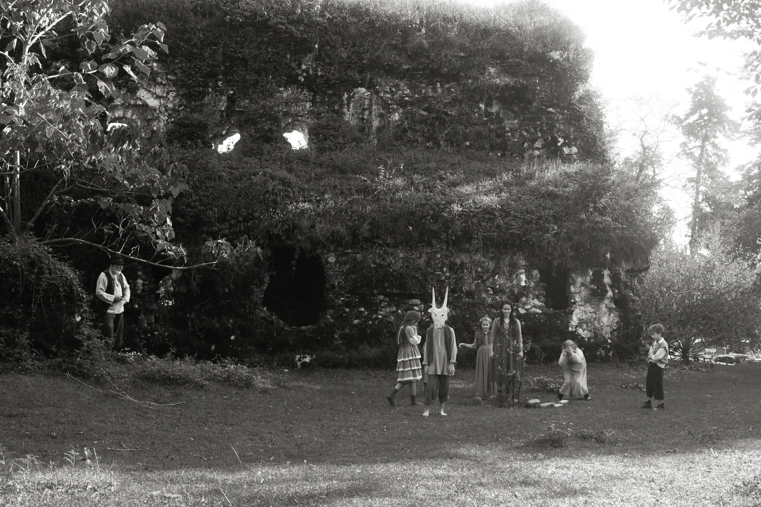 Кинематографическая съемка. Старик и дети. Ekaterina Beridze