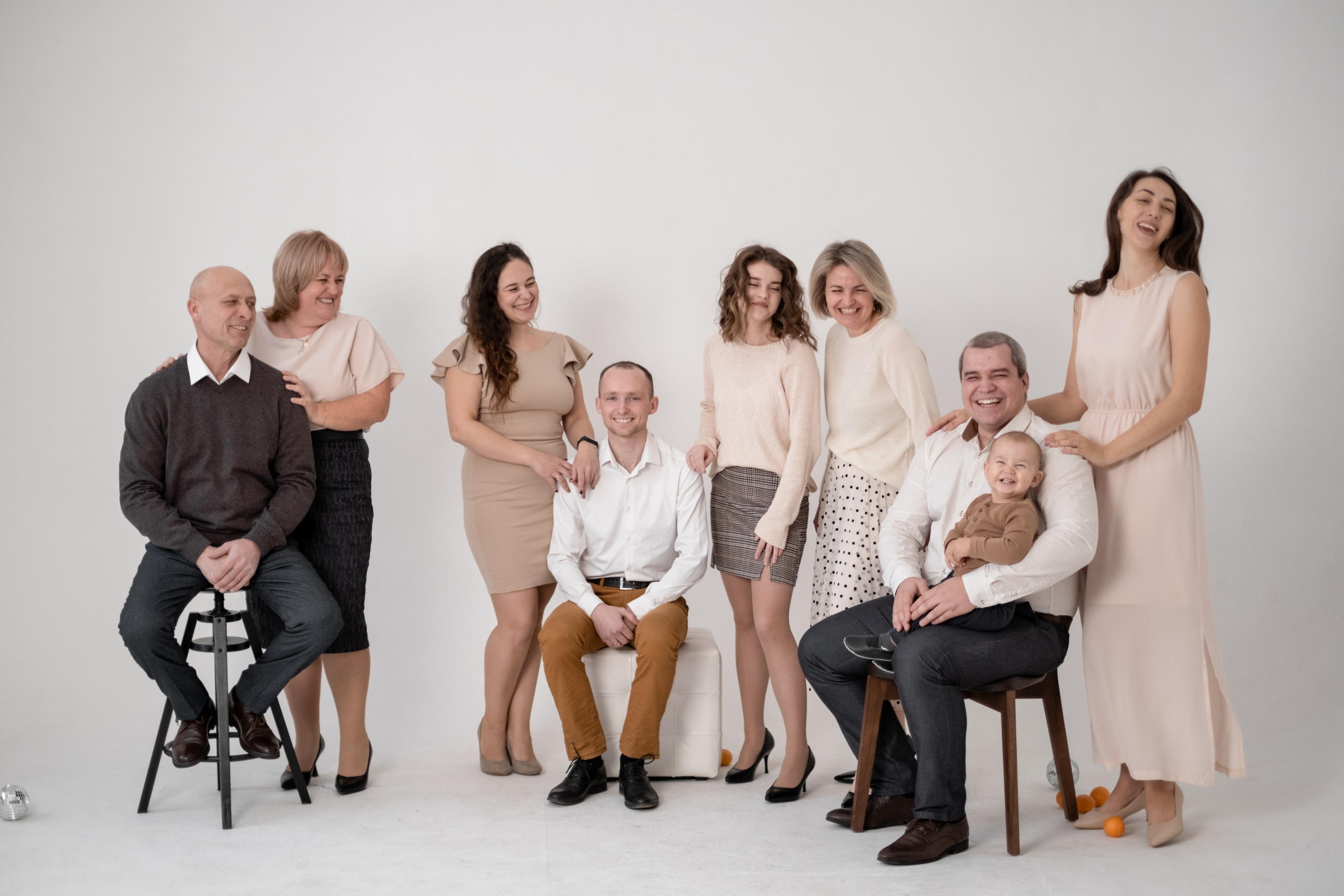 Новый год. Мандарины. Большая семья. Фотограф в Барнауле и на Алтае Маша Савова