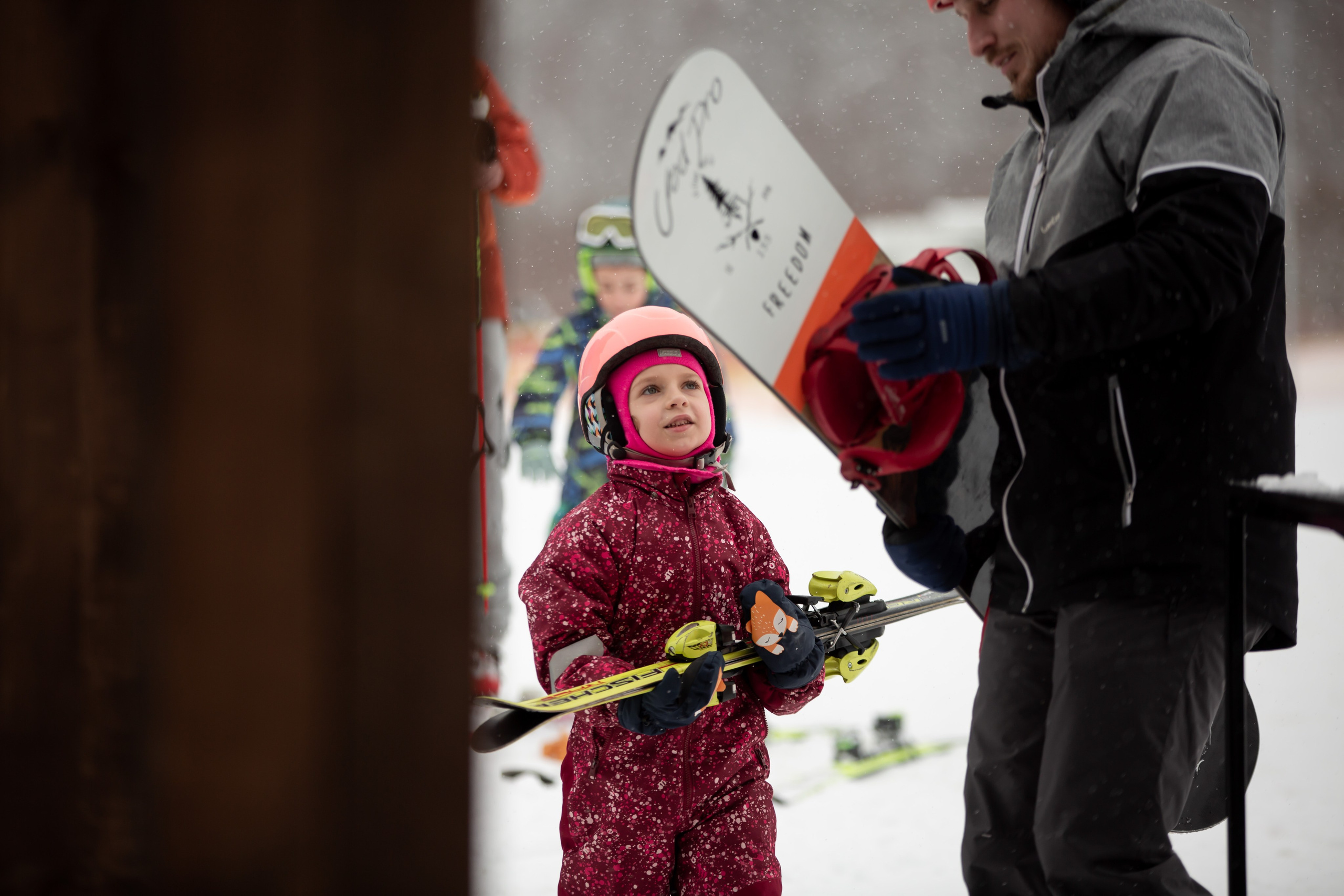 Сноуборд и лыжи для «Work&Sport». Снимаю съемки