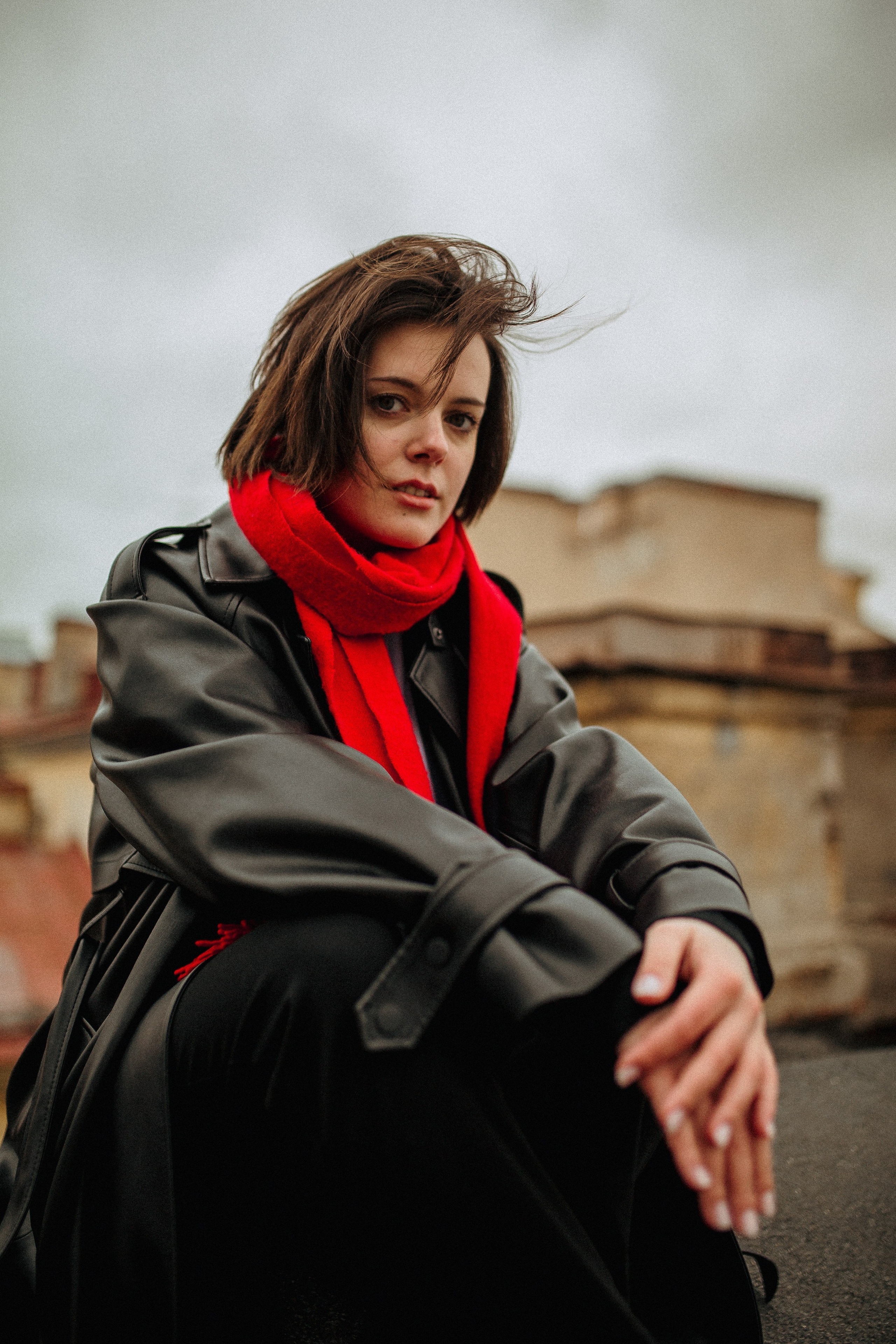 Анна на крышах Питера. Семейный и Свадебный фотограф в Санкт-Петербурге Плохая Екатерина