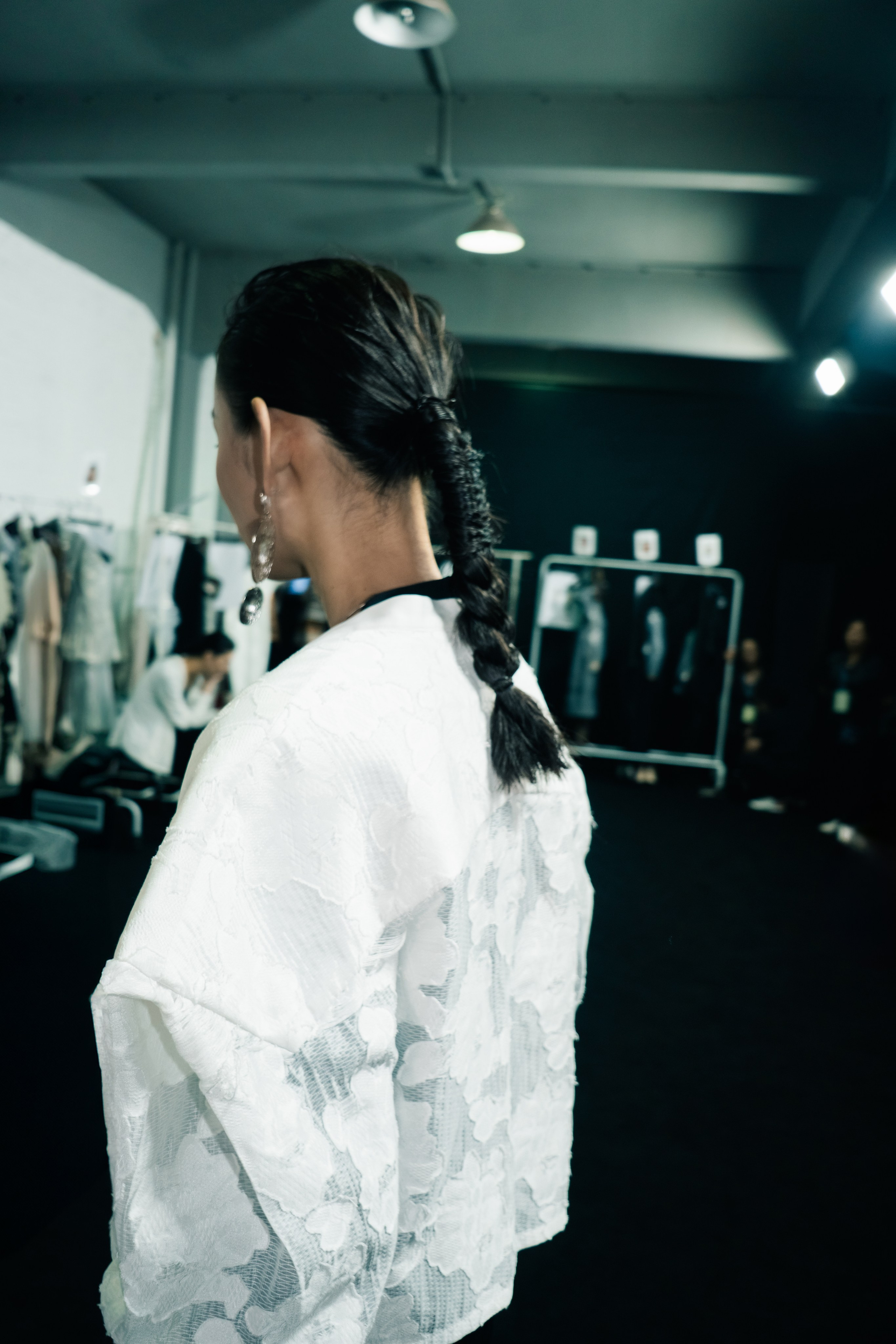 Backstage at Beijing Fashion
