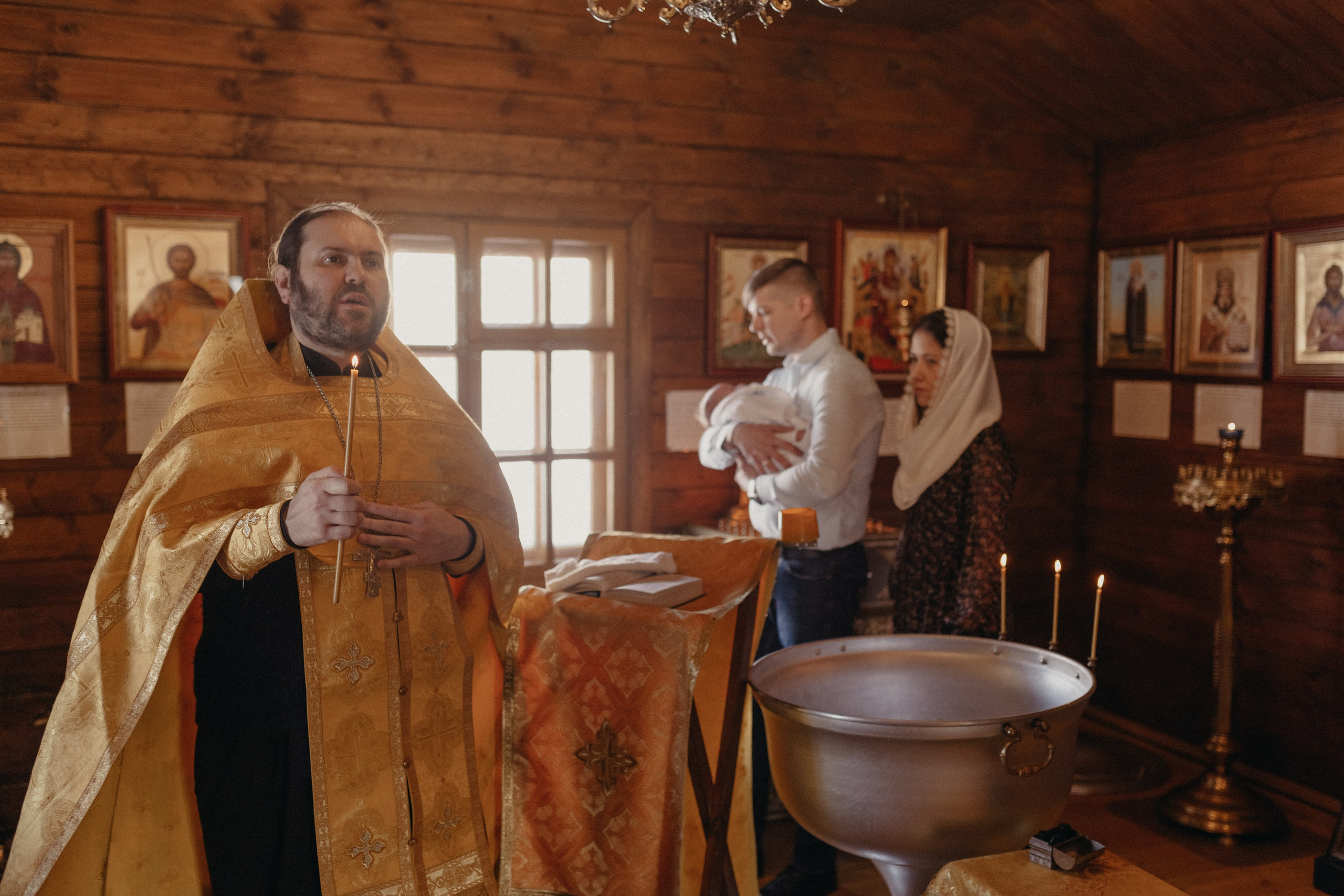 Крещение Александра. Семейный и контент фотограф в Москве и Троицке Горелова Лизавета