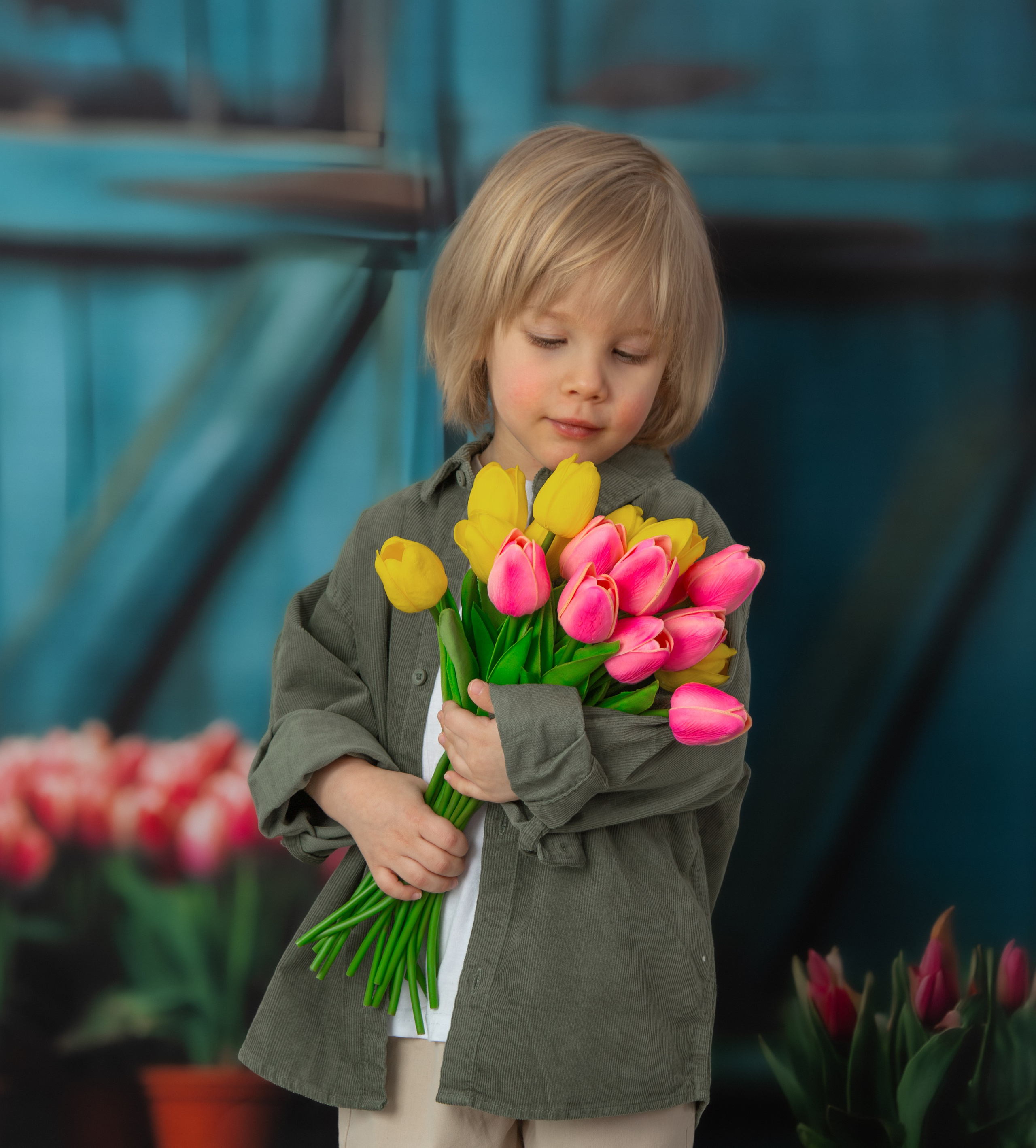 Привет весна. Фиксики Детская фотостудия