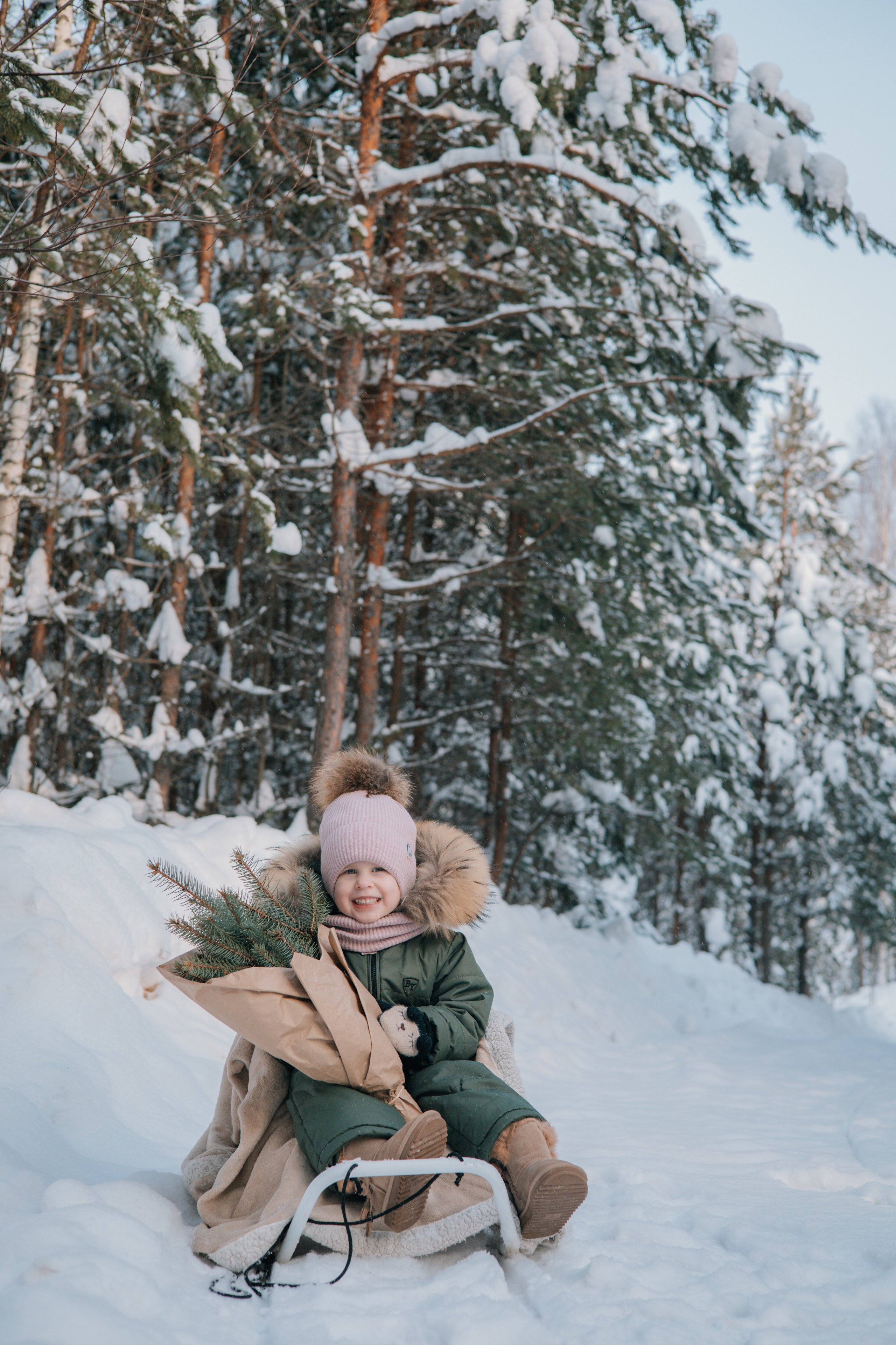 Зимняя детская фотосессия Златы. Семейные и индивидуальные съемки в Йошкар-Оле