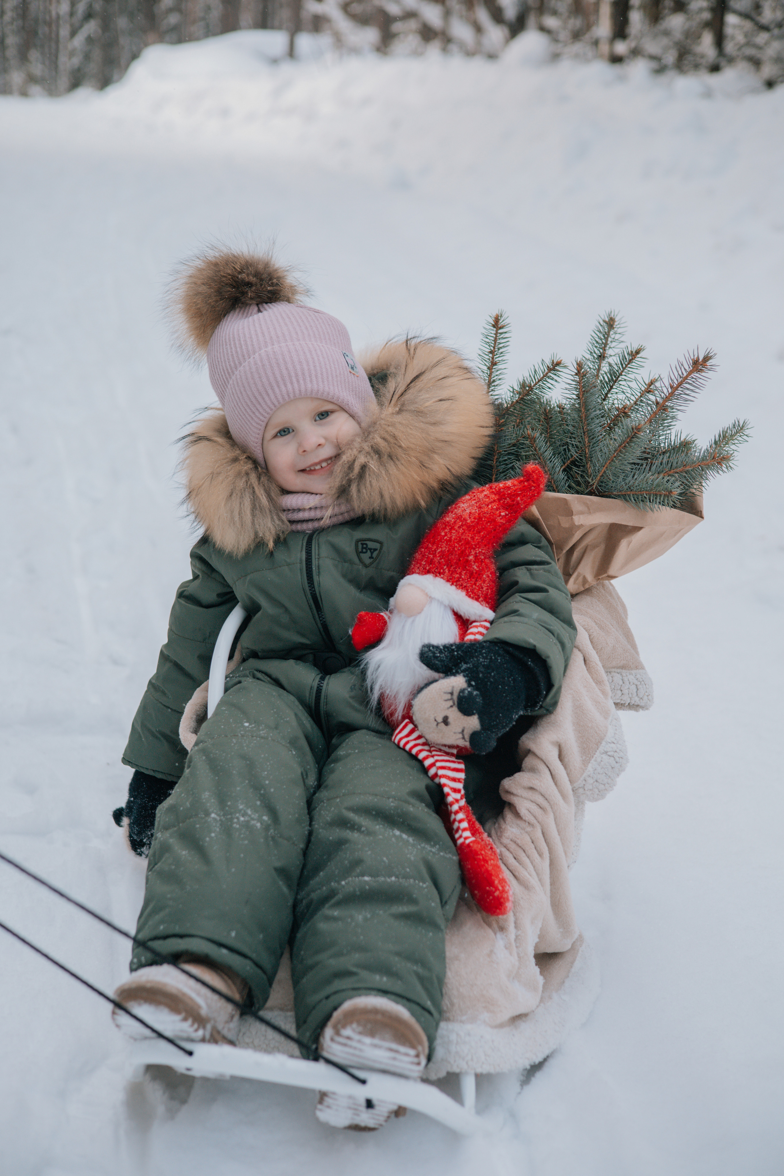Зимняя детская фотосессия Златы. Семейные и индивидуальные съемки в Йошкар-Оле