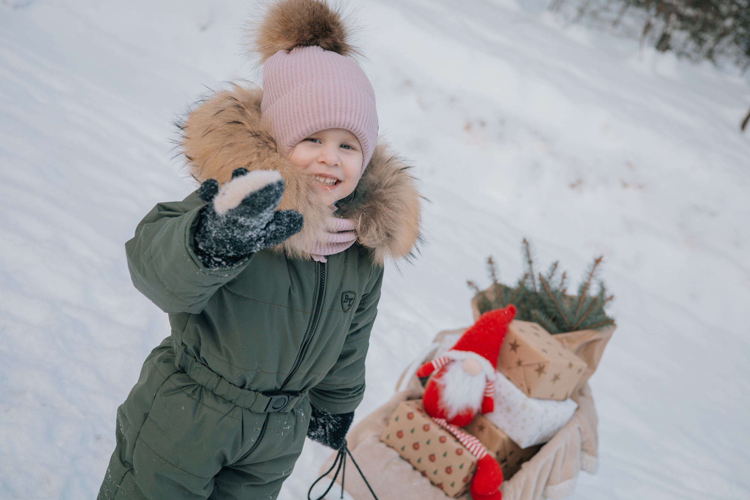 Зимняя детская фотосессия Златы. Семейные и индивидуальные съемки в Йошкар-Оле