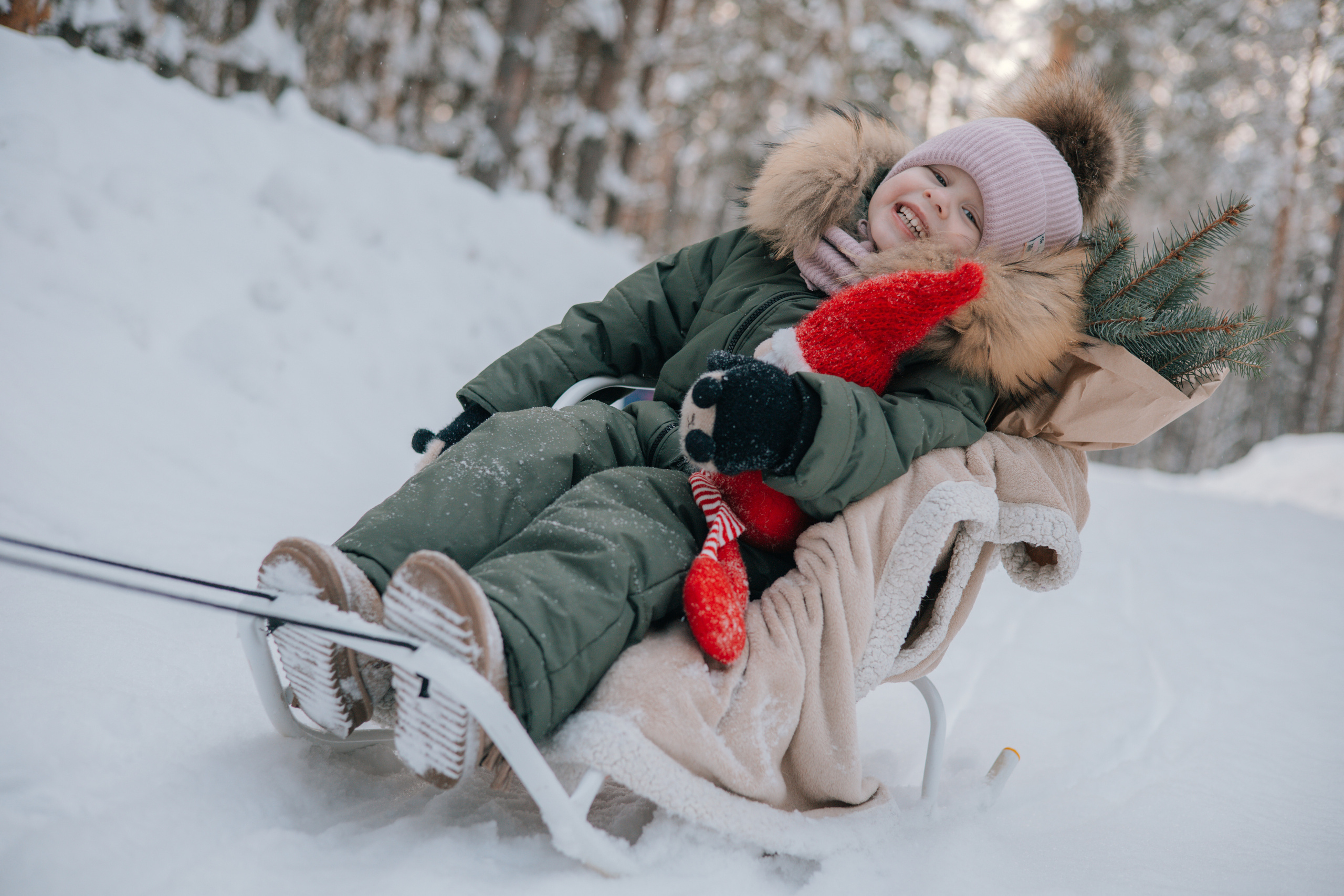 Зимняя детская фотосессия Златы. Семейные и индивидуальные съемки в Йошкар-Оле