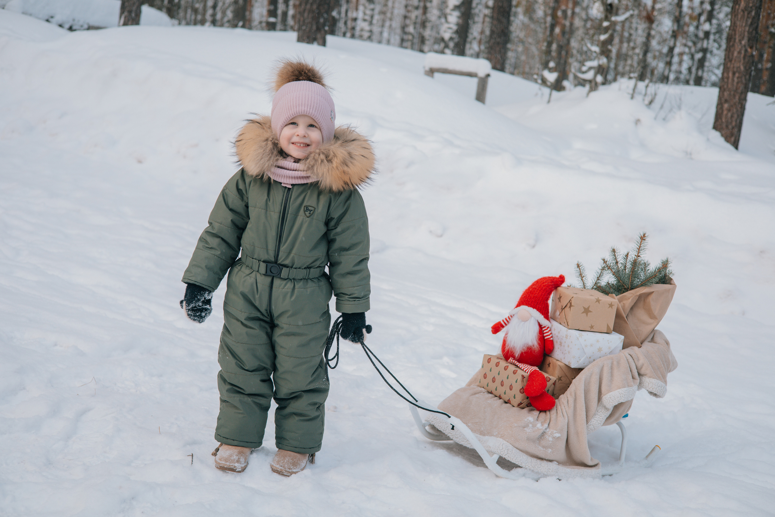 Зимняя детская фотосессия Златы. Семейные и индивидуальные съемки в Йошкар-Оле