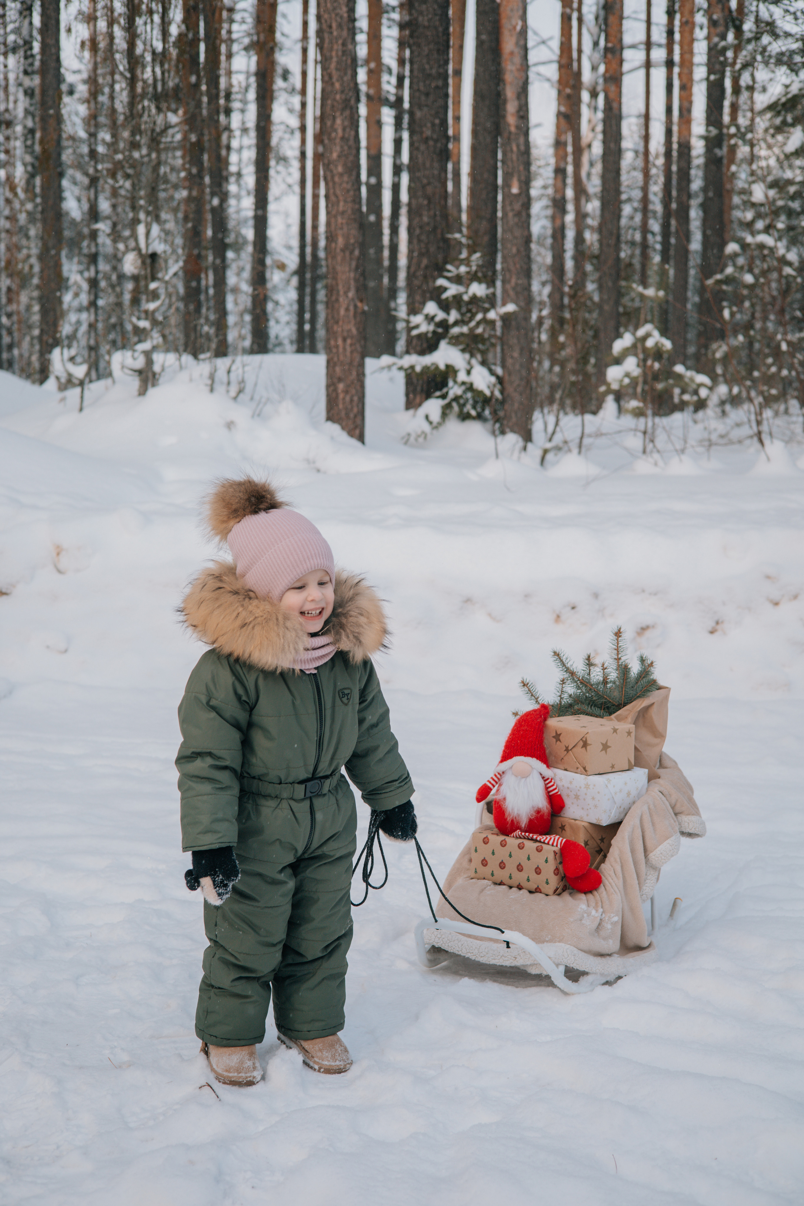 Зимняя детская фотосессия Златы. Семейные и индивидуальные съемки в Йошкар-Оле