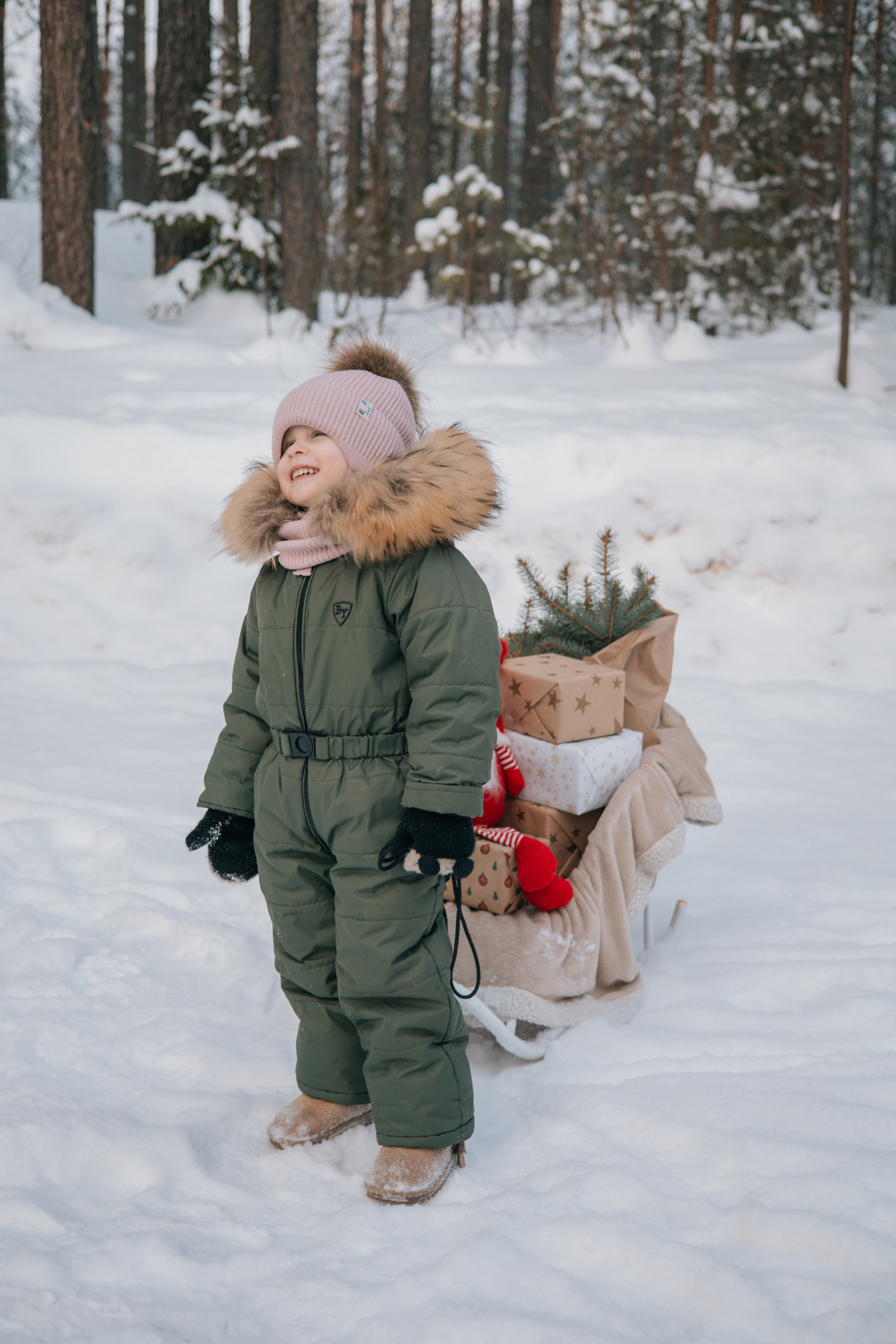 Зимняя детская фотосессия Златы. Семейные и индивидуальные съемки в Йошкар-Оле