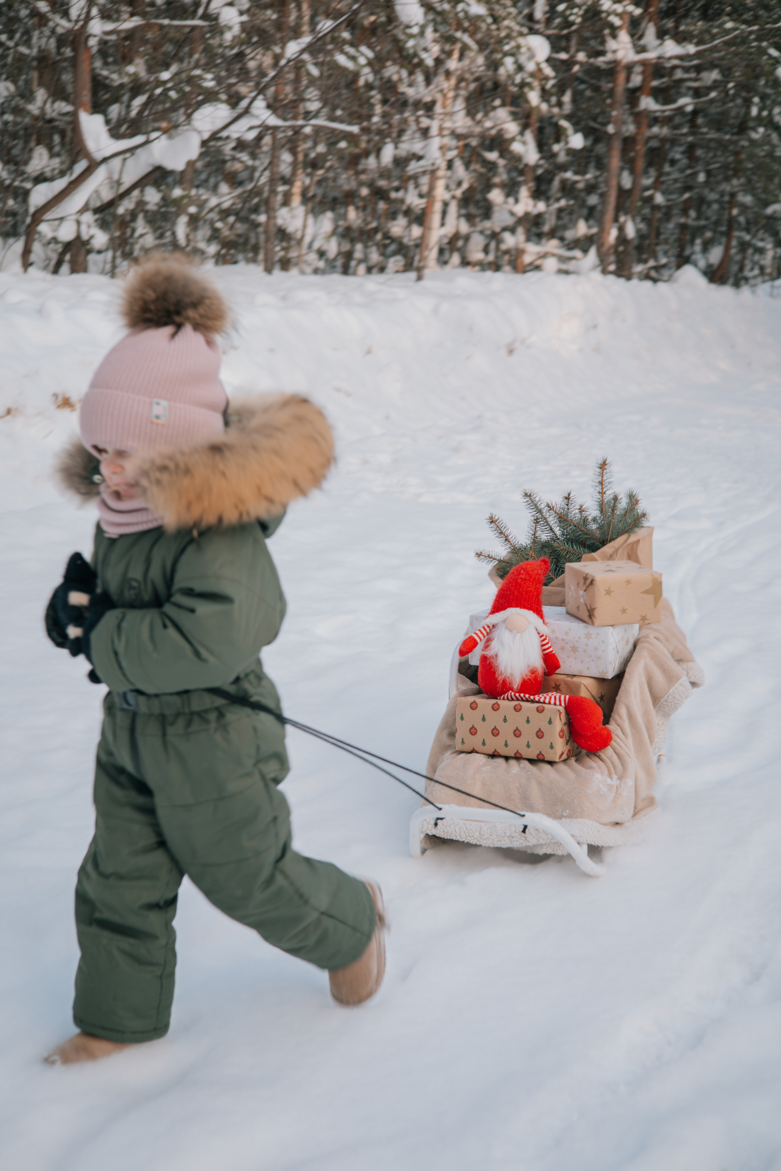 Зимняя детская фотосессия Златы. Семейные и индивидуальные съемки в Йошкар-Оле